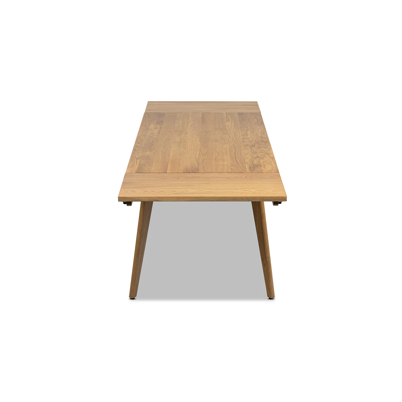 Capri 59-90.5" Solid Oak Wood 4-6 Seat Extendable Leaf Dining Table - Image 7