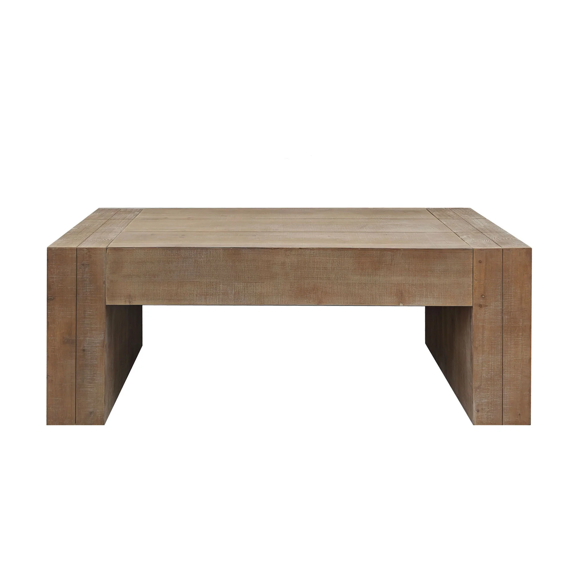Carrying Rectangular Coffee Table with Wood Frame - Image 3