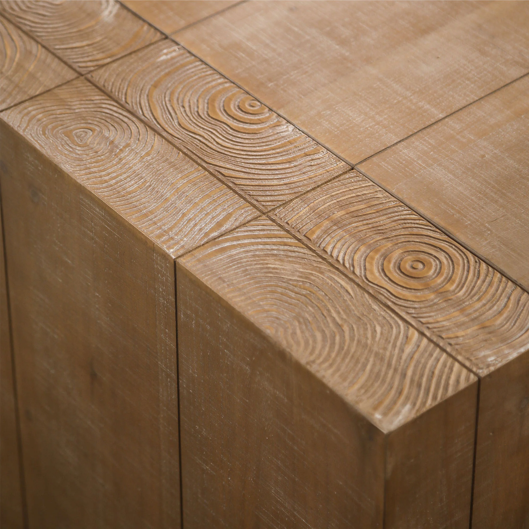 Carrying Rectangular Coffee Table with Wood Frame - Image 5