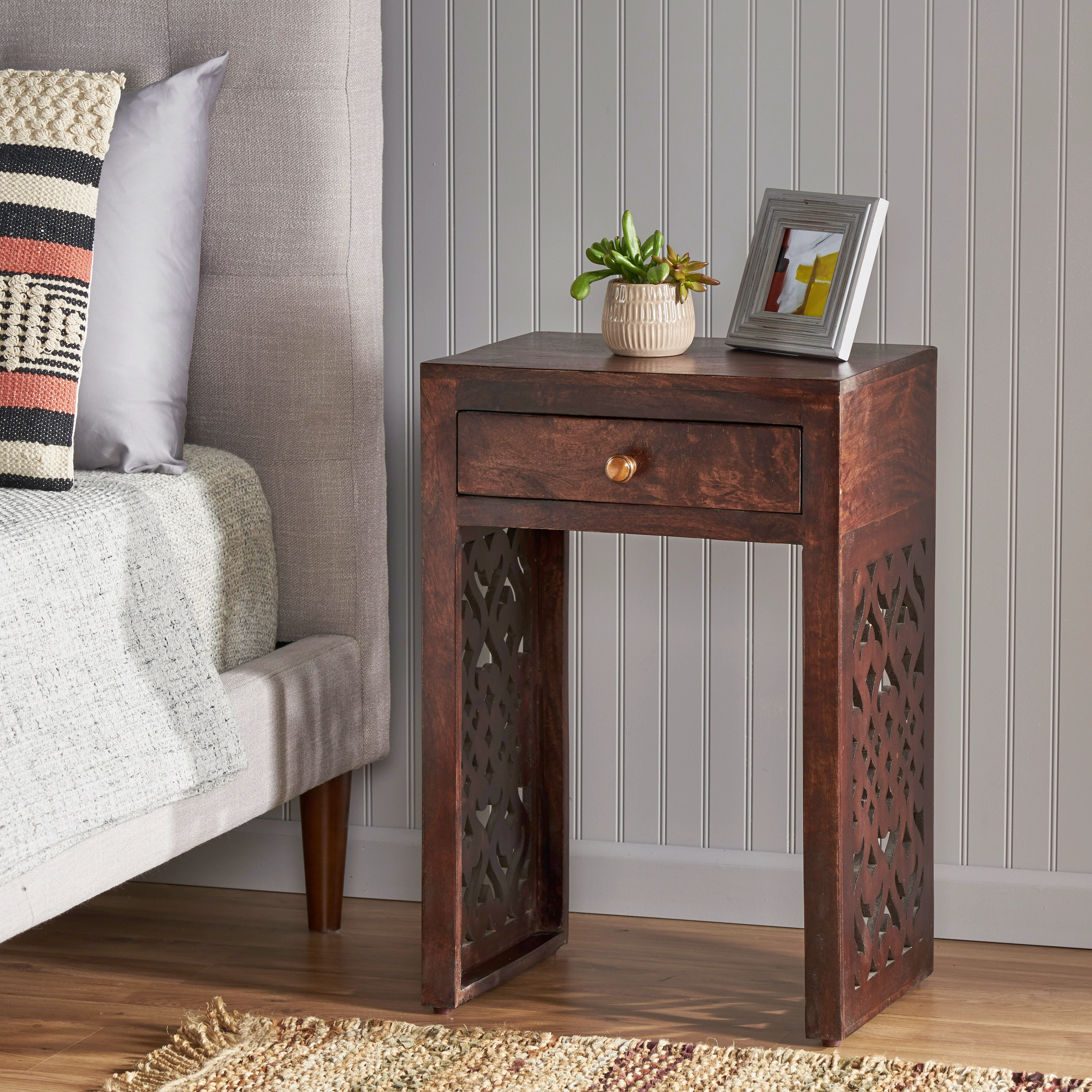 Carved Night Stand