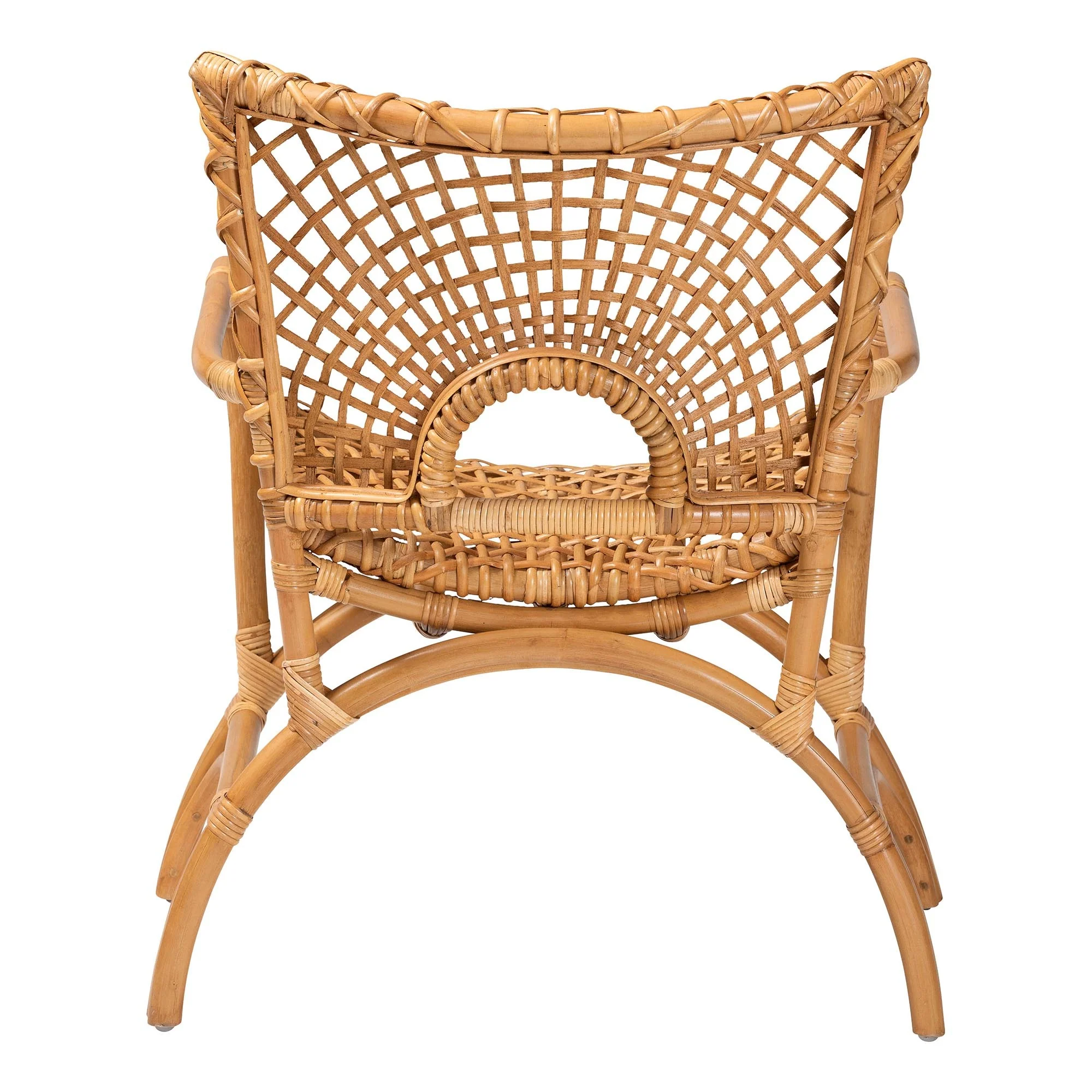 Casita Arched Arm Rattan Lounge Chair - Image 3