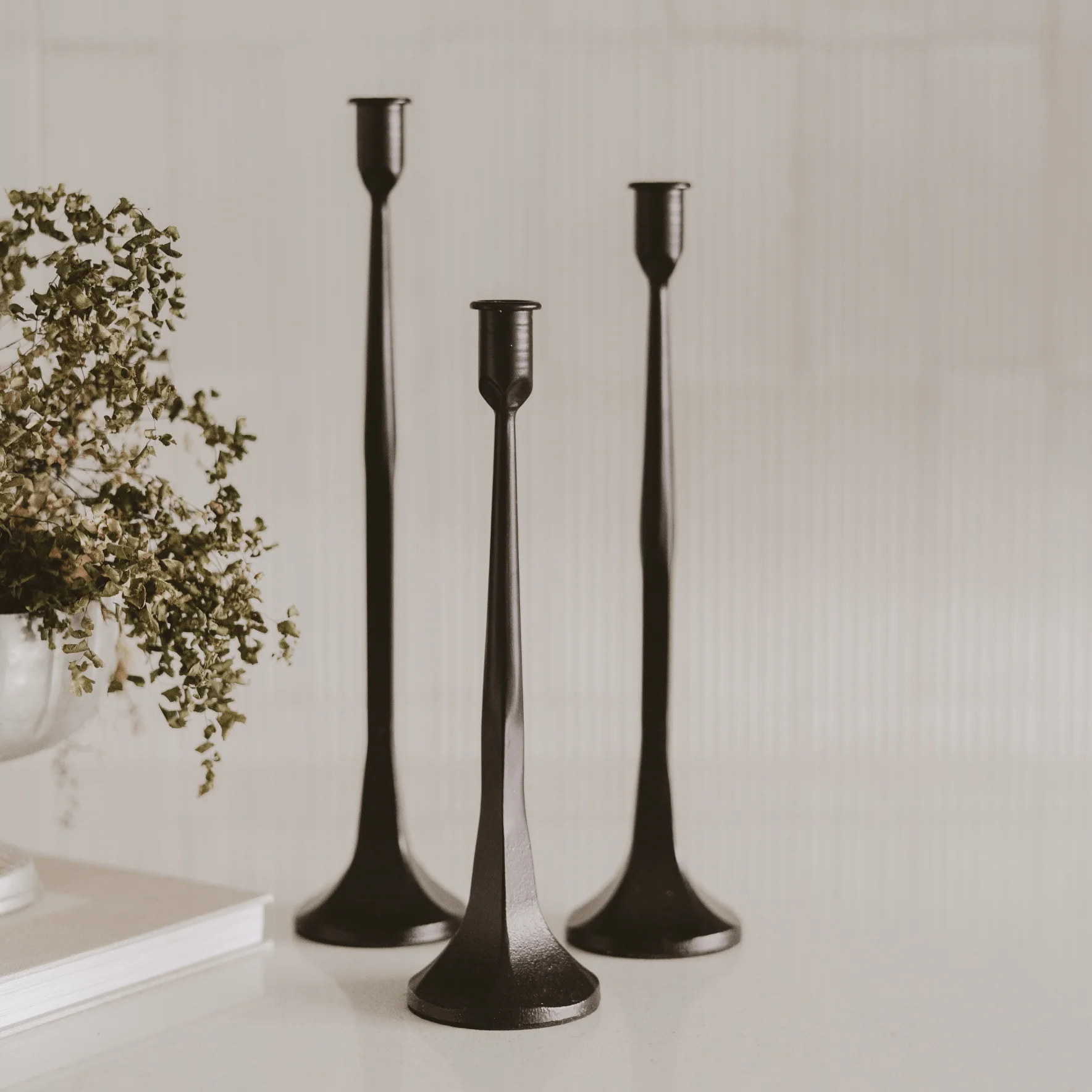 Cast Iron Taper Candle Holders - Image 3