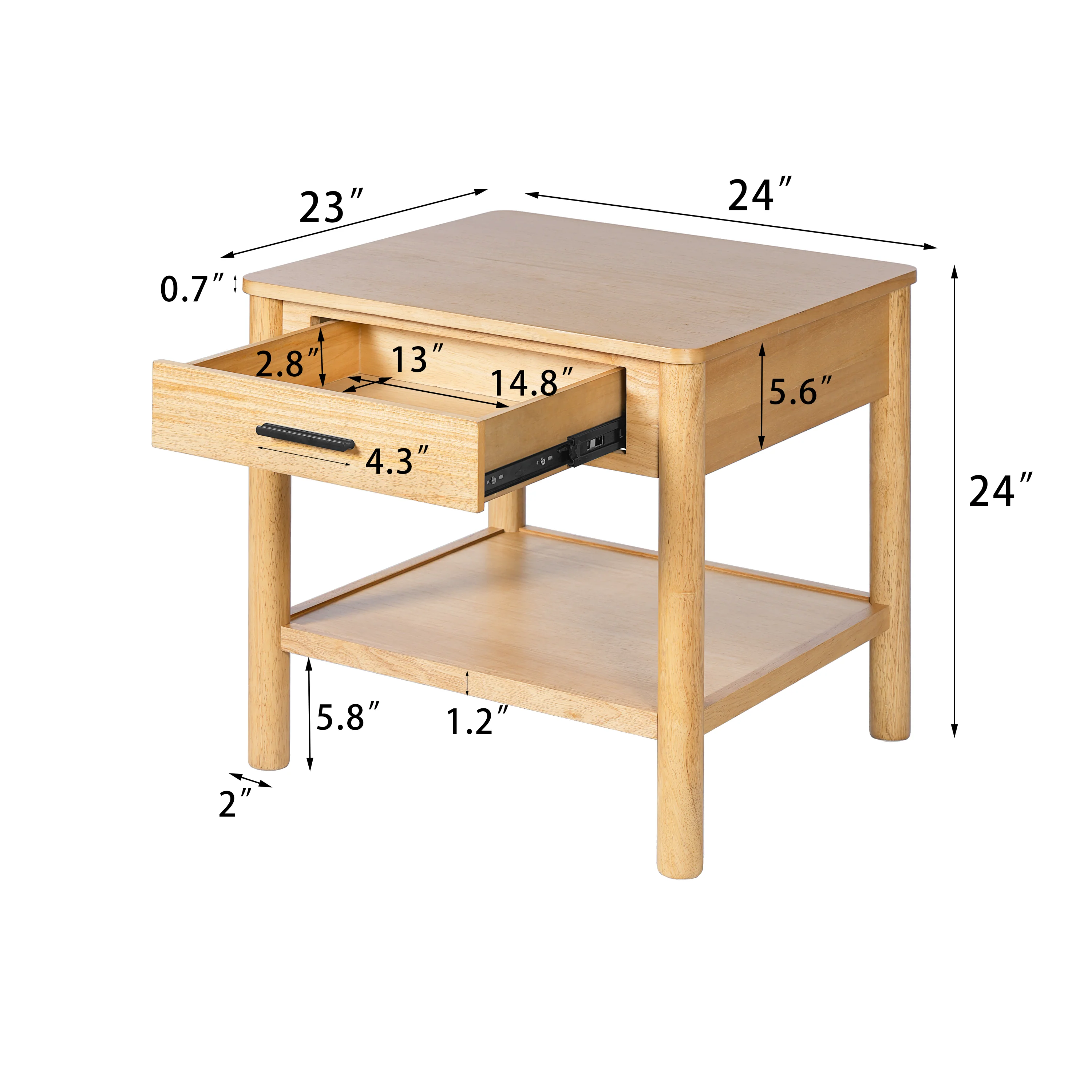 End Table with Drawer - Image 4
