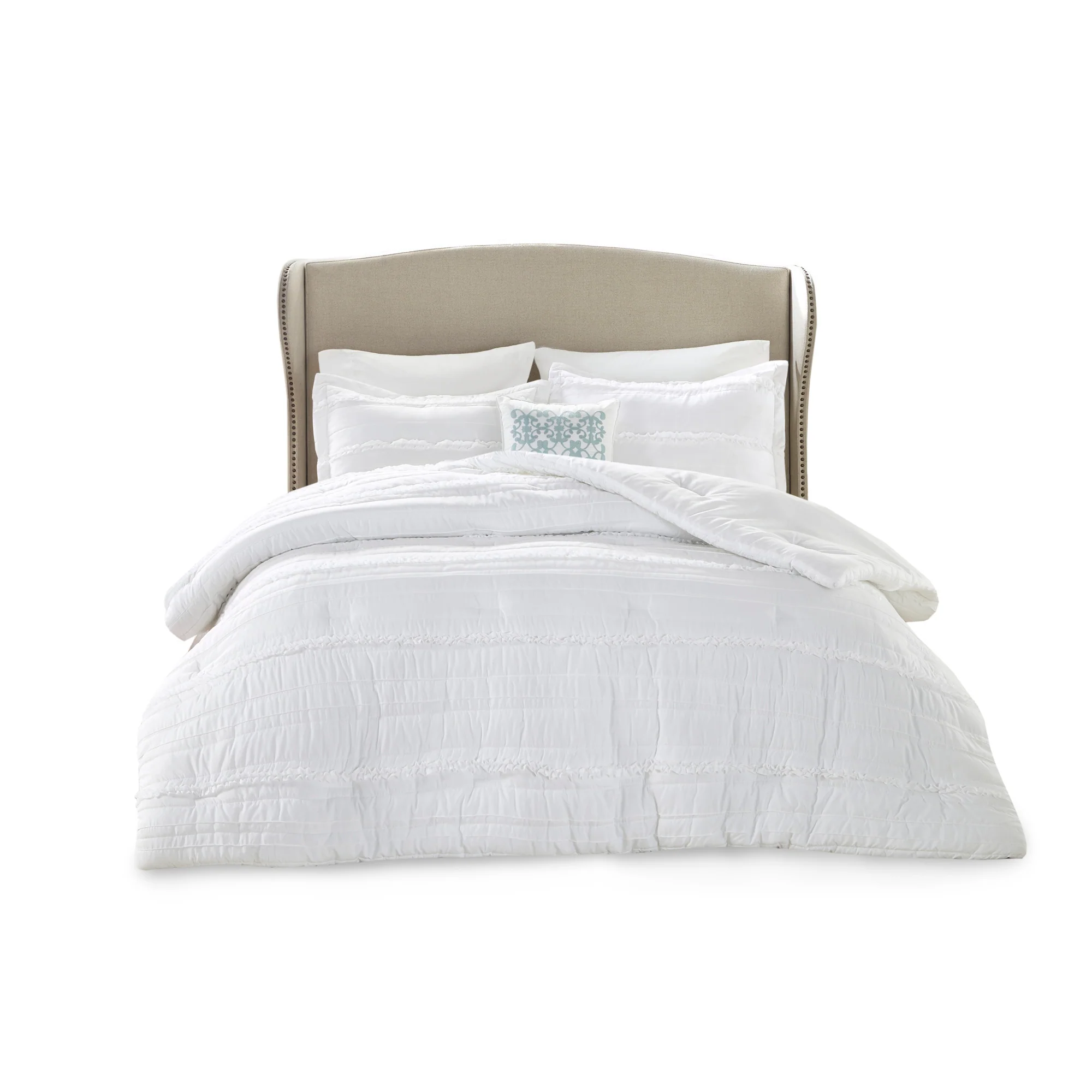 Celeste 5-Piece Microfiber Ruffled Comforter Set - Image 13
