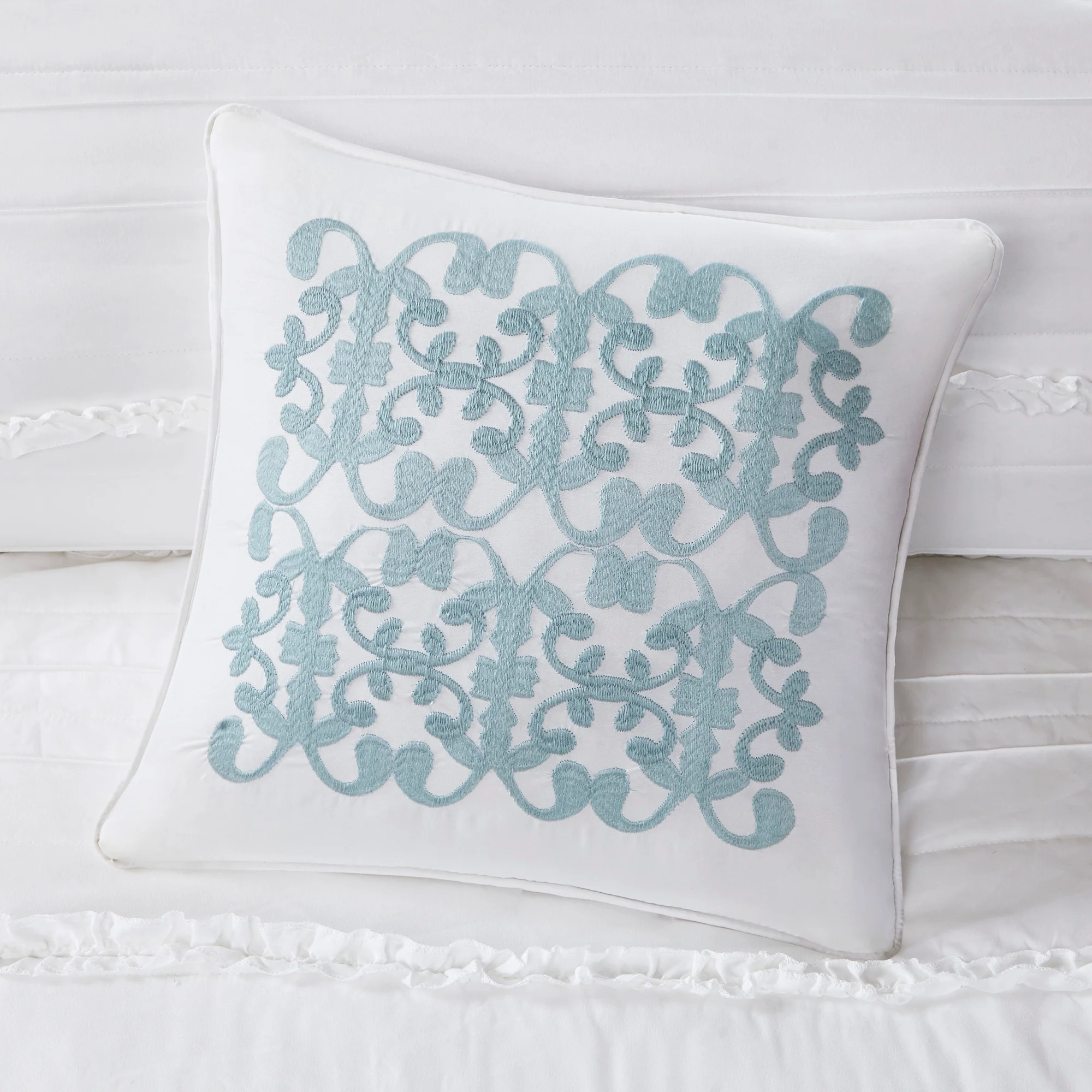 Celeste 5-Piece Microfiber Ruffled Comforter Set - Image 28