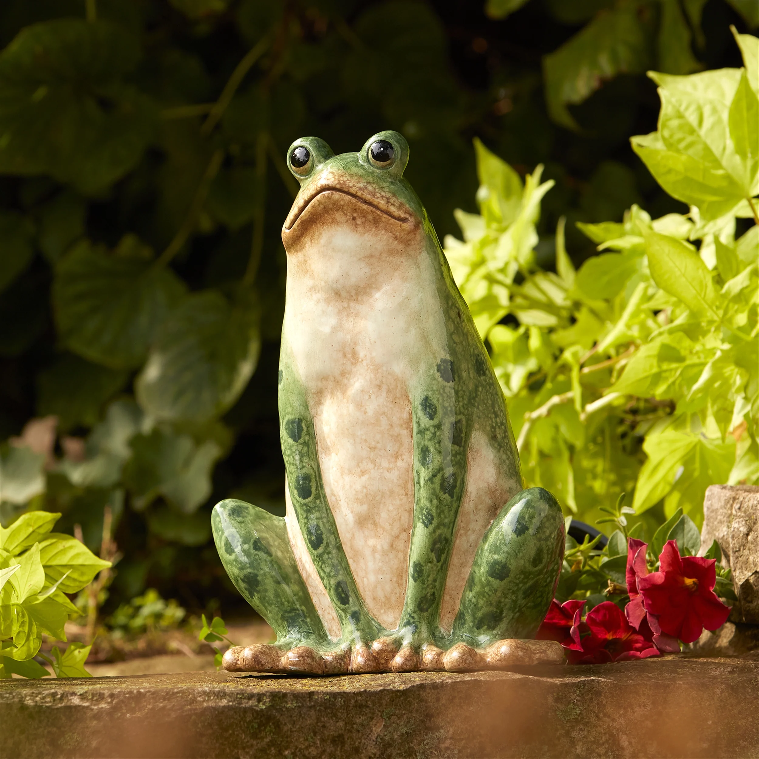 Ceramic Garden Frog Statue, Set of 2 - Image 2