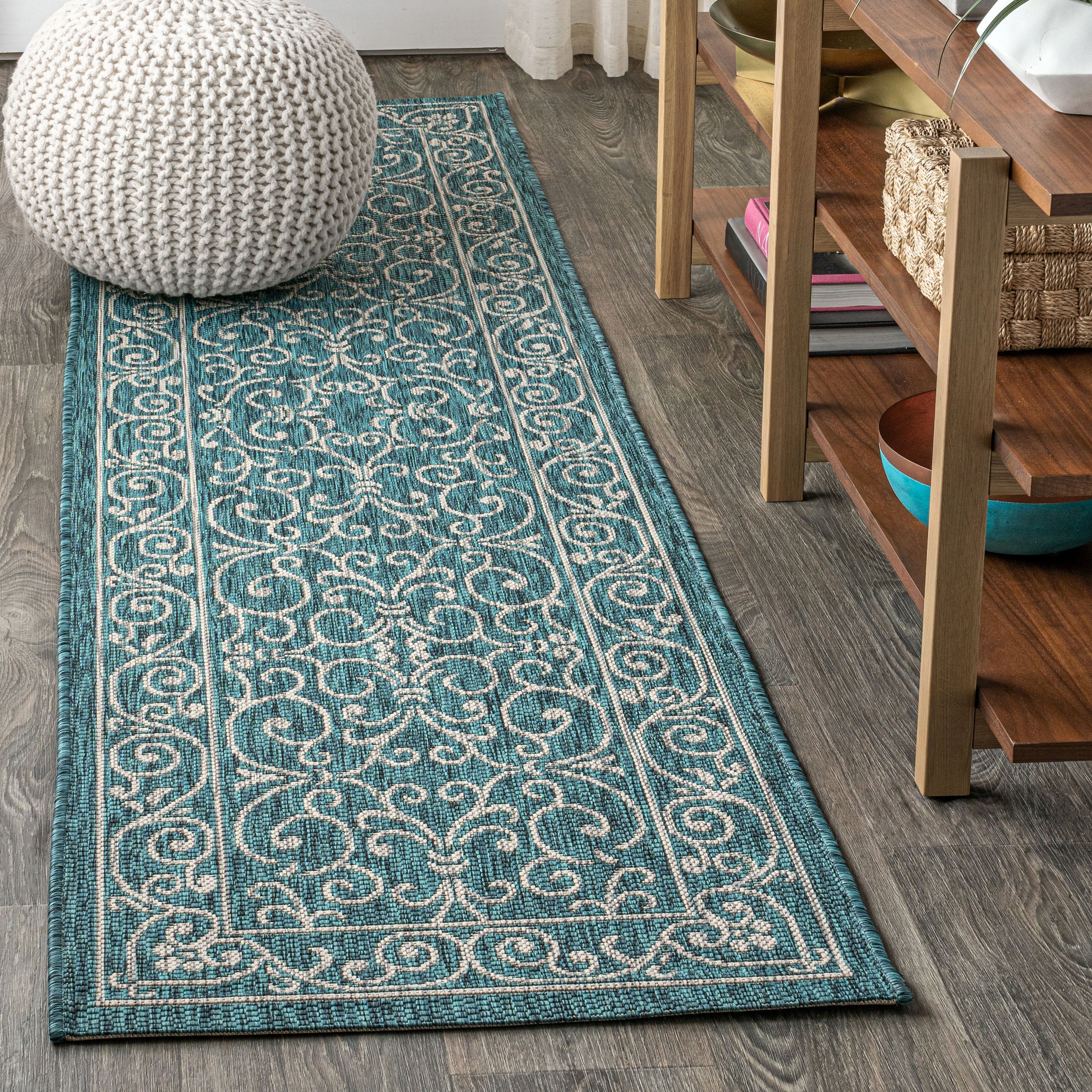Charleston Vintage Filigree Textured Weave Indoor/Outdoor Area Rug - Image 127