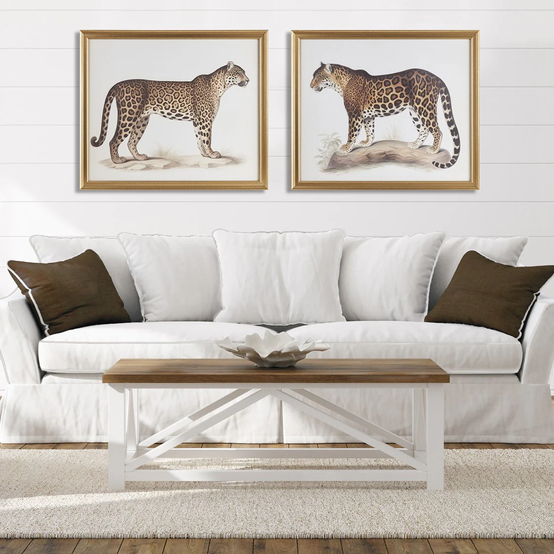 Cheetah Framed Graphic Wall Decor, Set of 2 - Image 2
