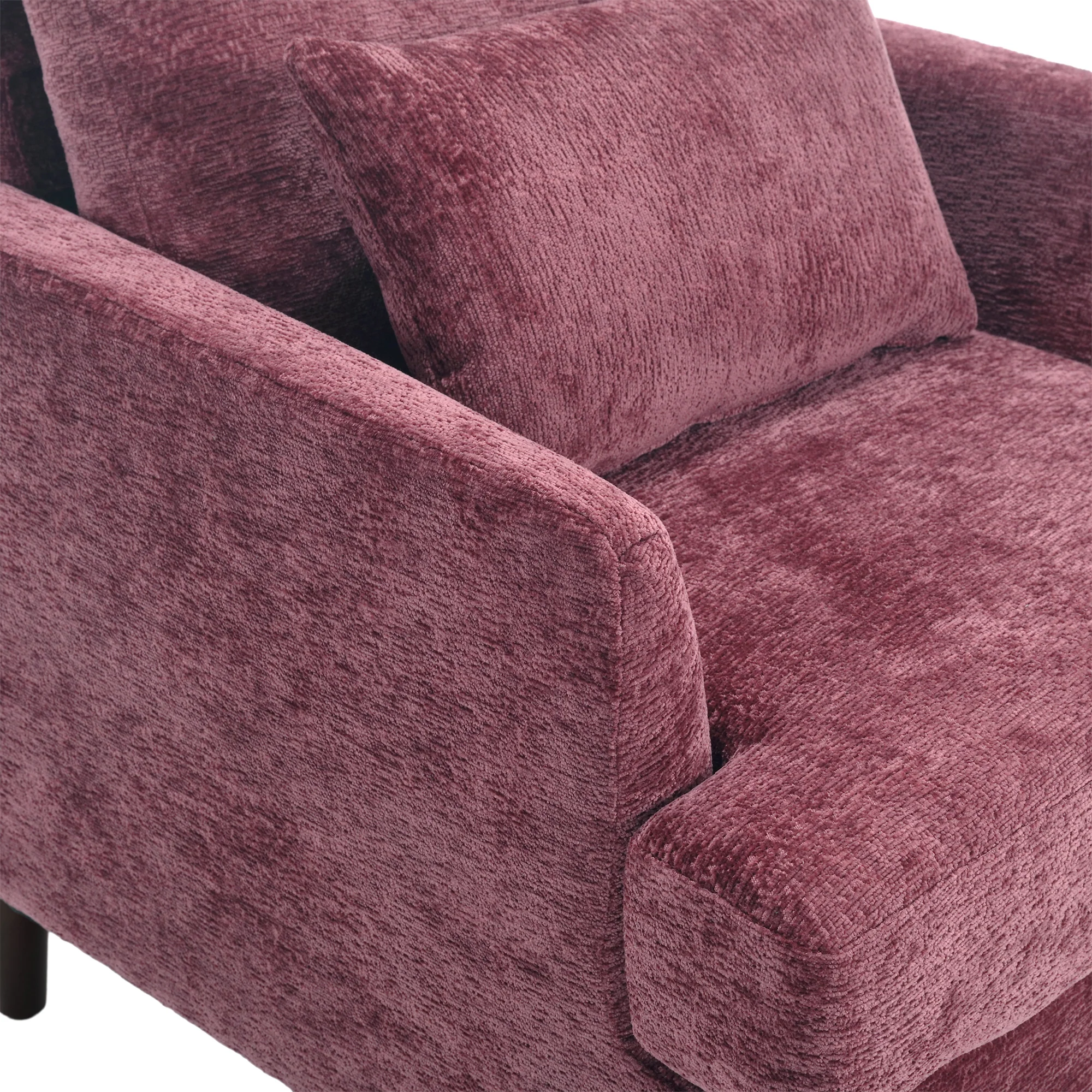 Chenille Tufted Upholstered Club Accent Chair - Image 47