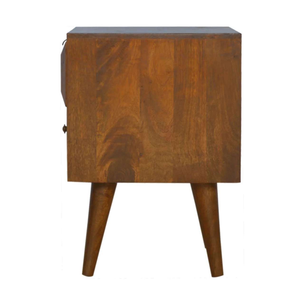 Chestnut Prism Bedside Nightstand - Image 9