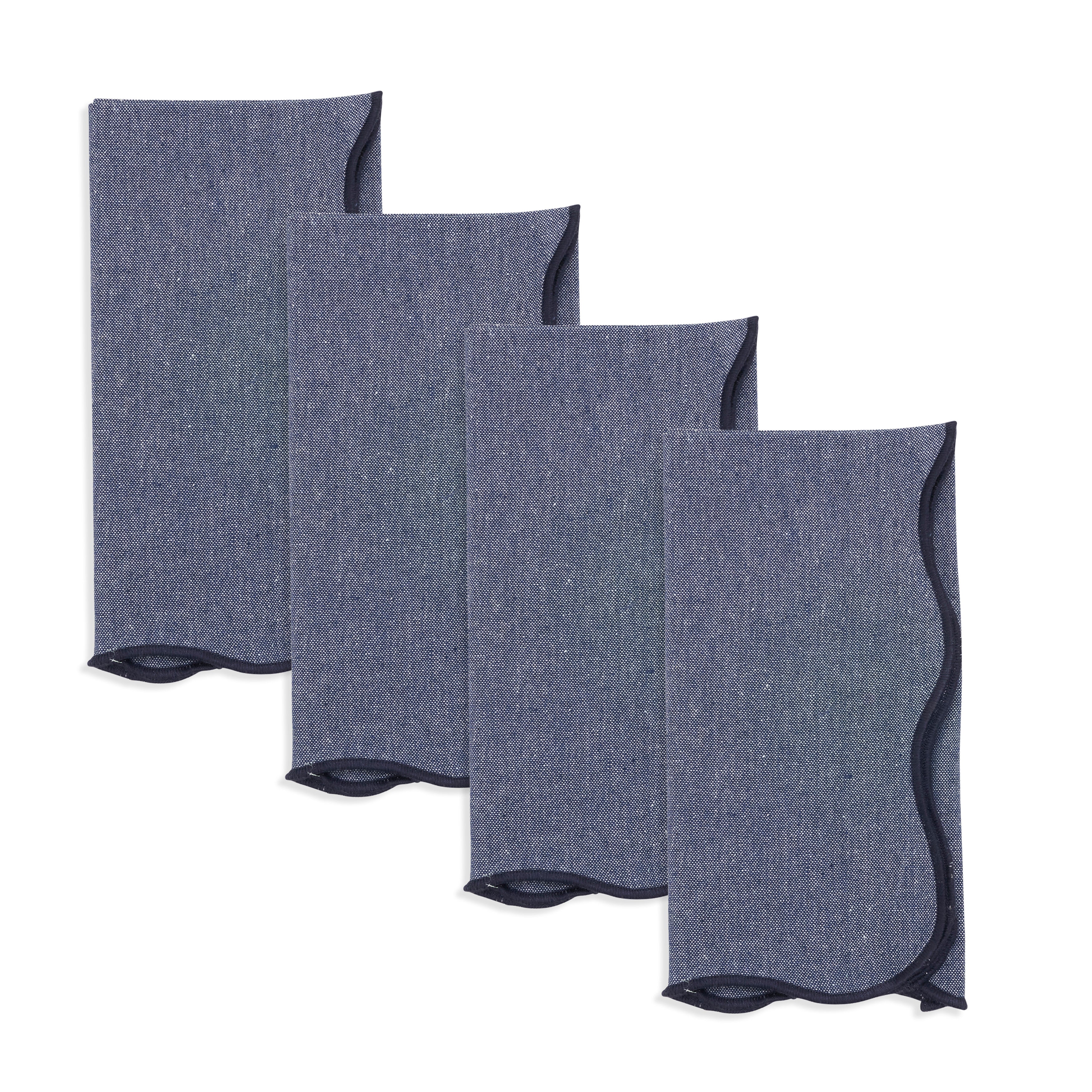 Chic Scallop Napkin, Set of 4 - Image 3