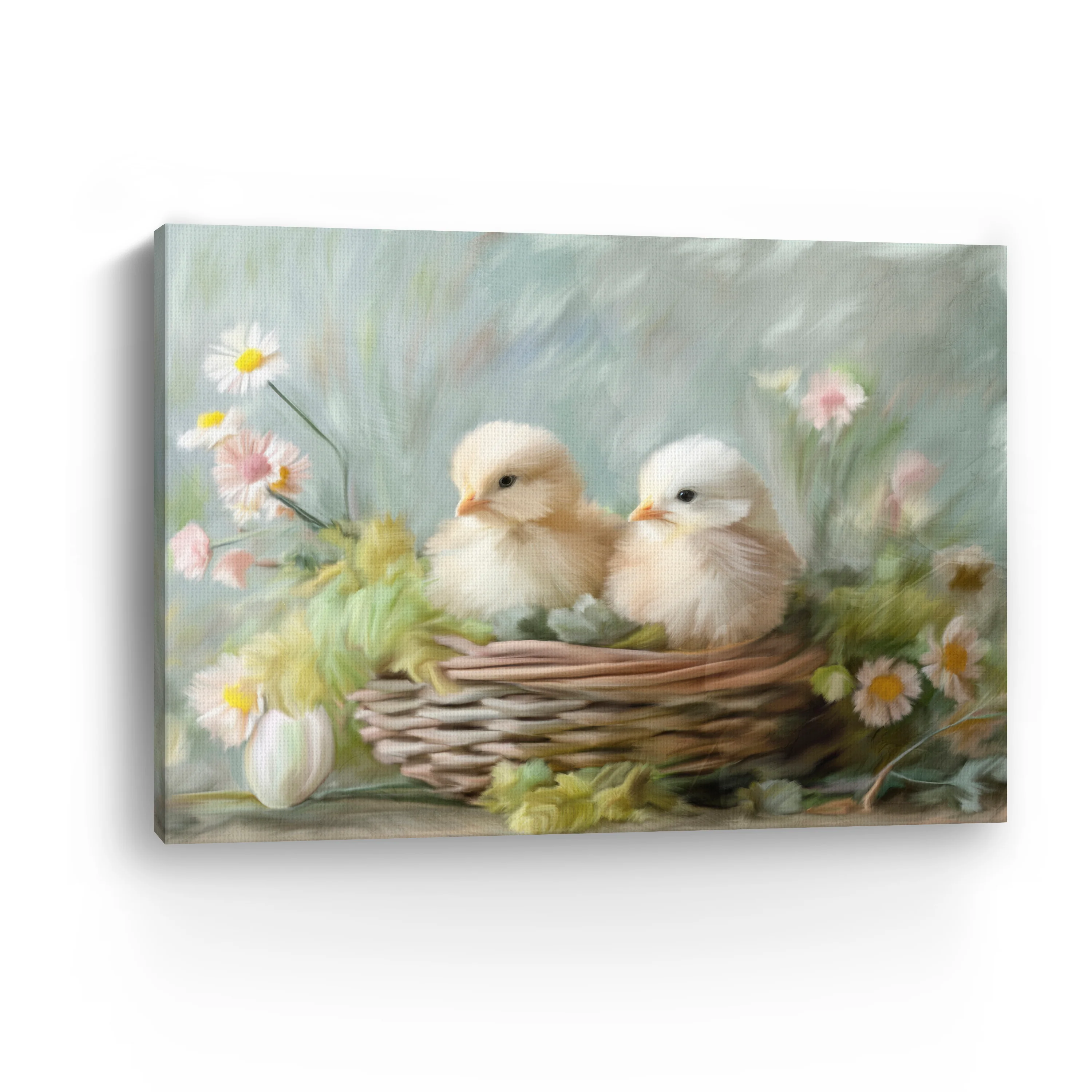 Chicks Basket Canvas Giclee - Image 3
