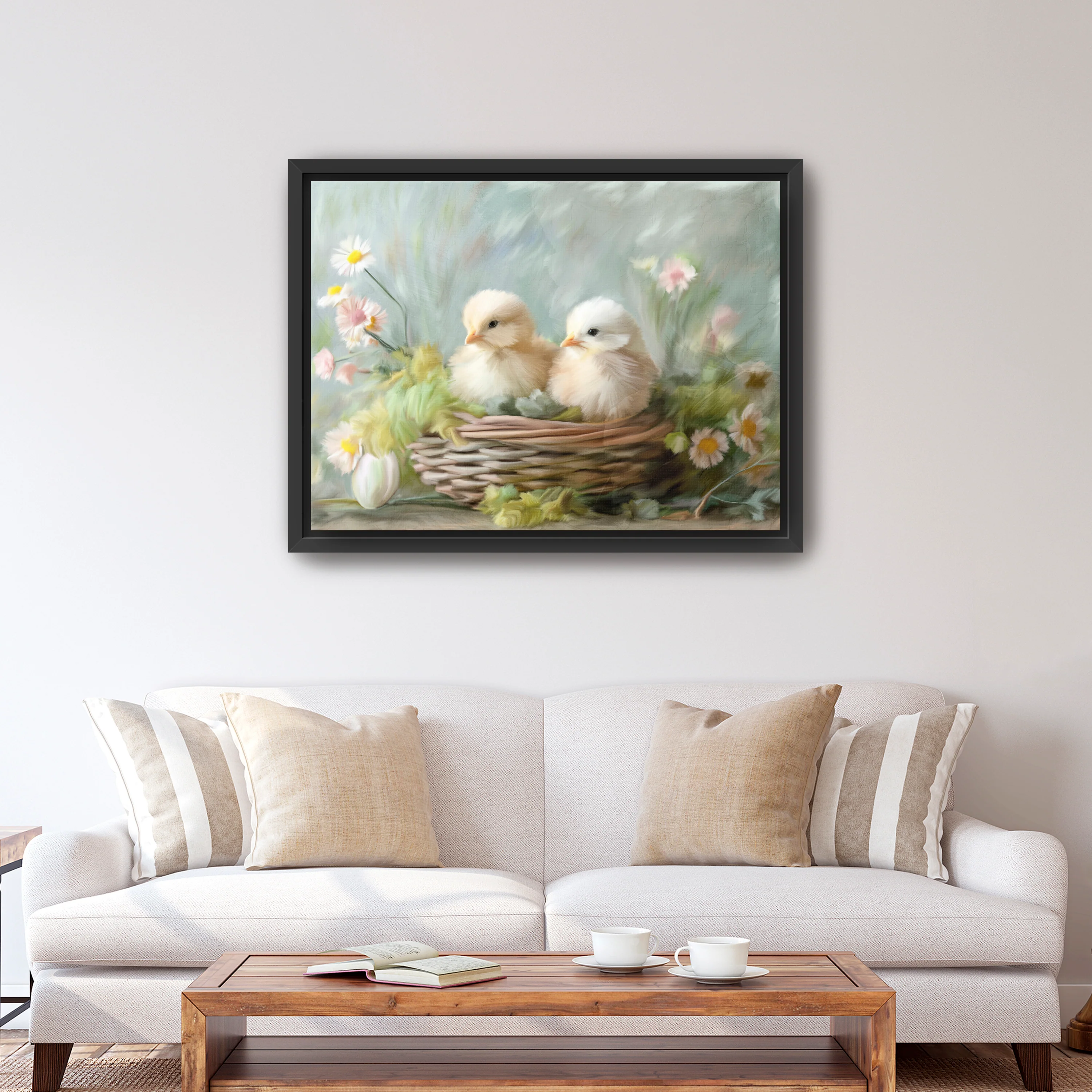 Chicks Basket Canvas Giclee - Image 5