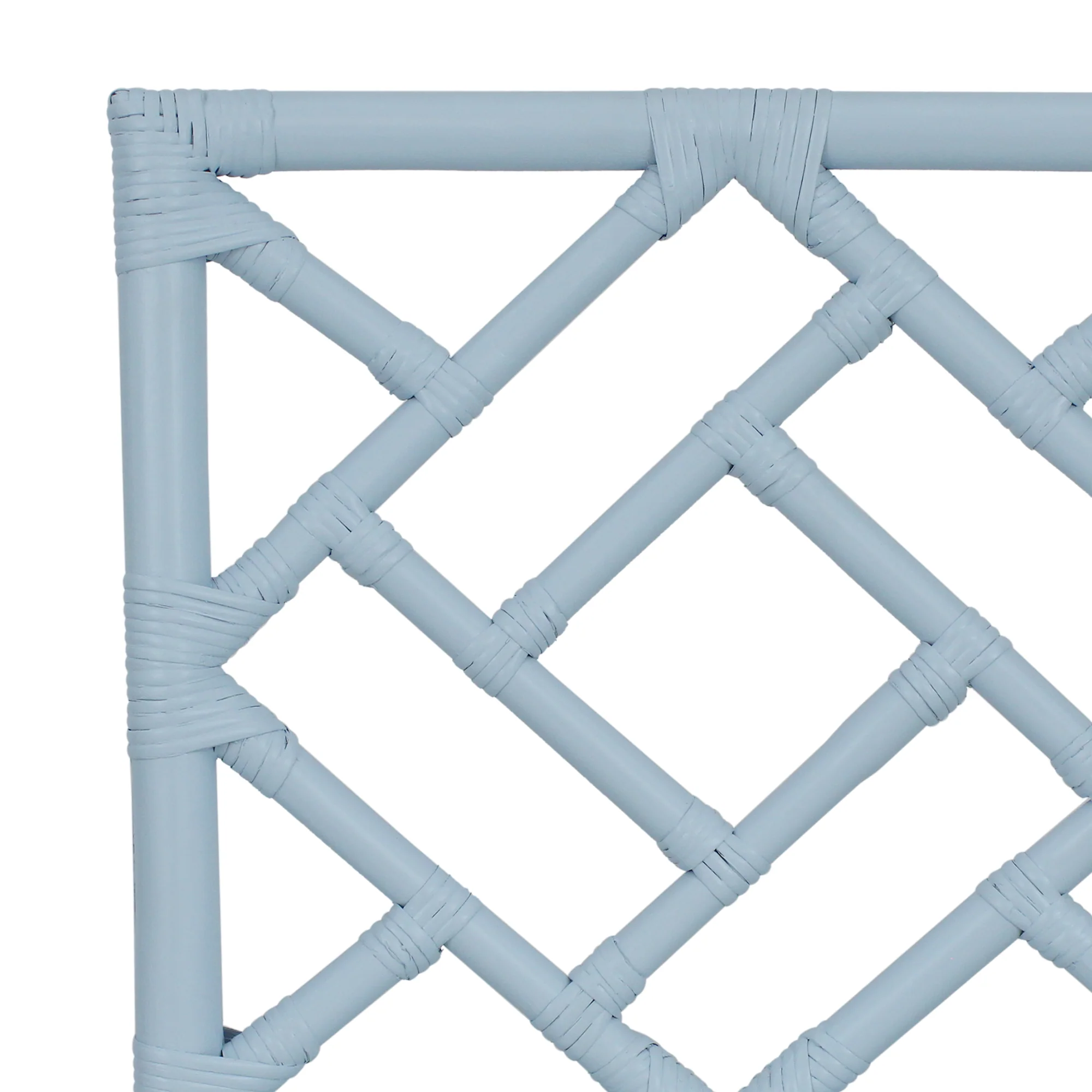 Chippendale Rattan Counter Stool Blue - Image 8