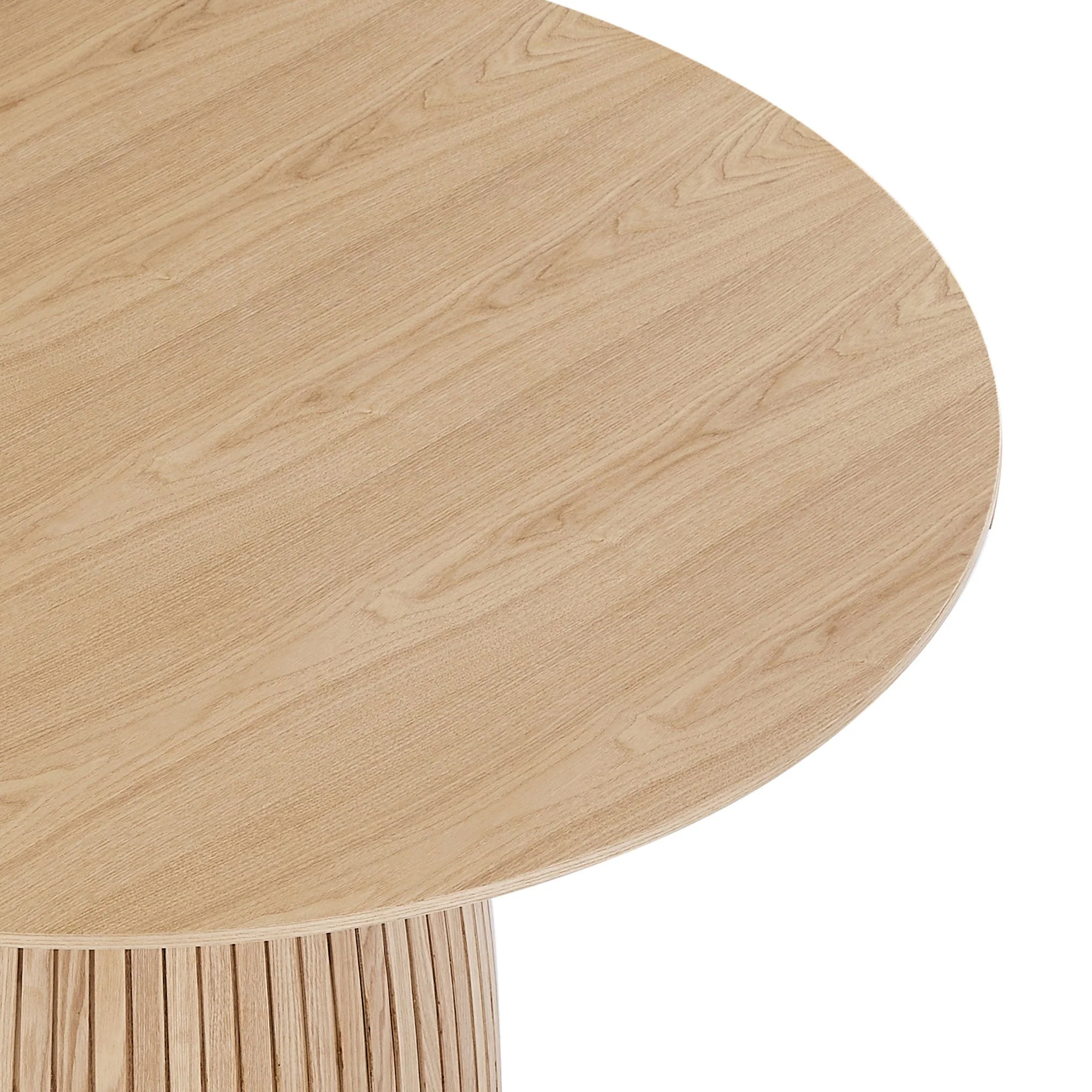 Circular Dining Table with Wood Base - Image 4