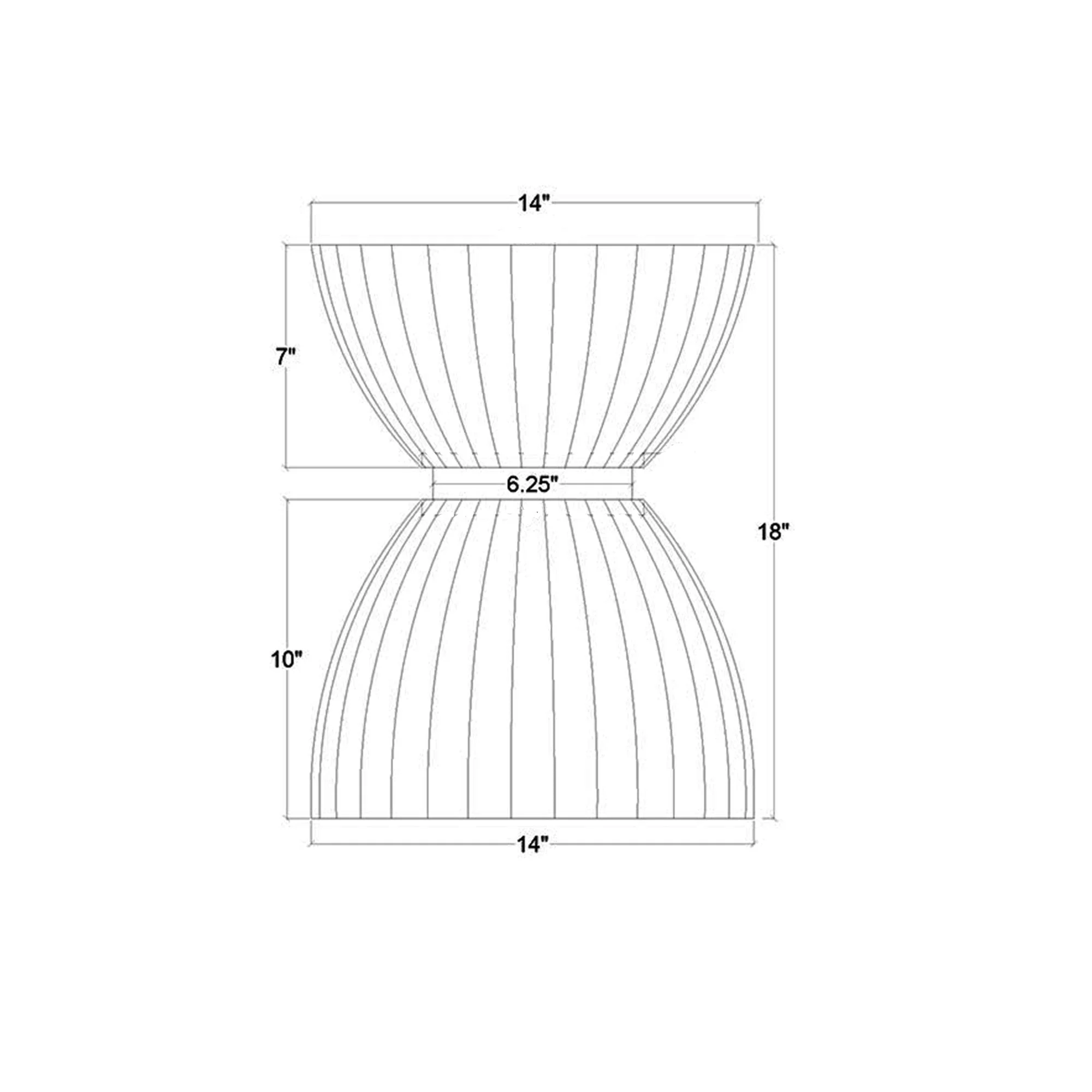 Clara Scalloped Accent Table - Image 6