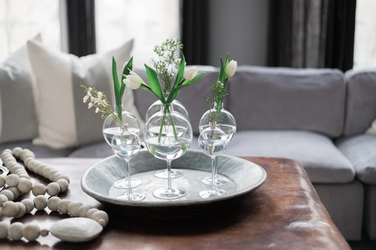 Clear Wine Glass Vase - Image 12