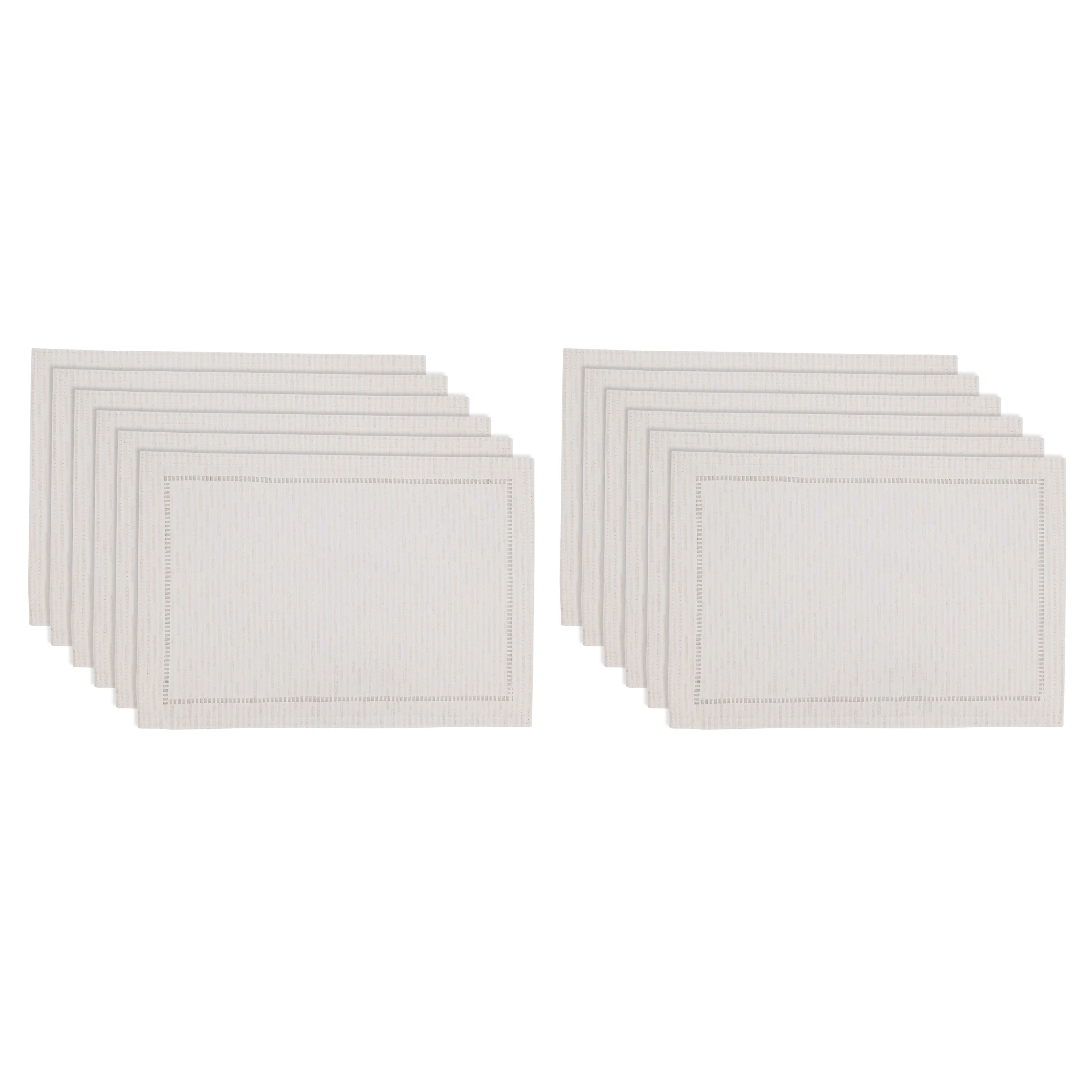 Cloth Placemat With Hemstitched Design (Set of 12) - Image 4