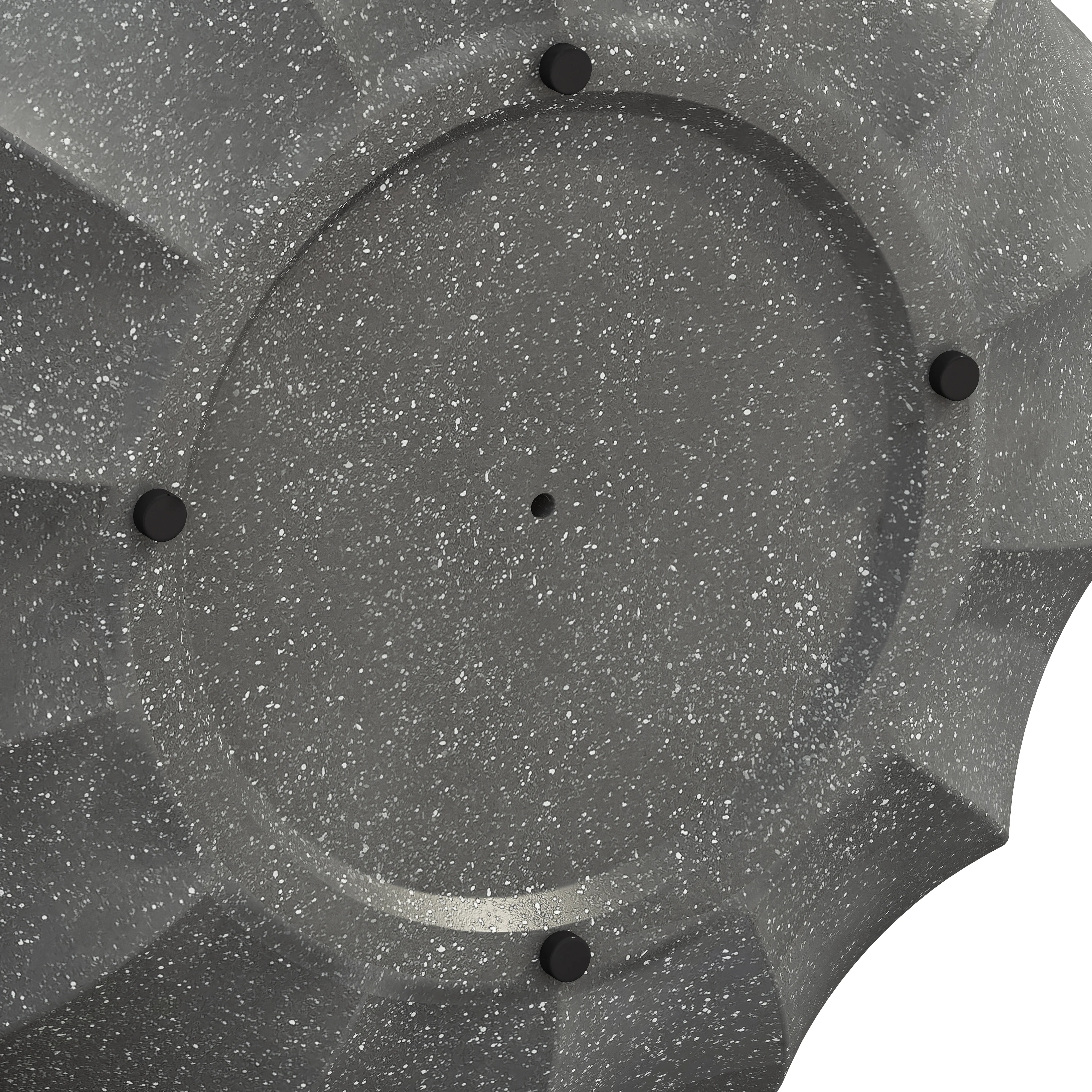 Clusters 35.43" Outdoor Round Cement Coffee Table - Image 5