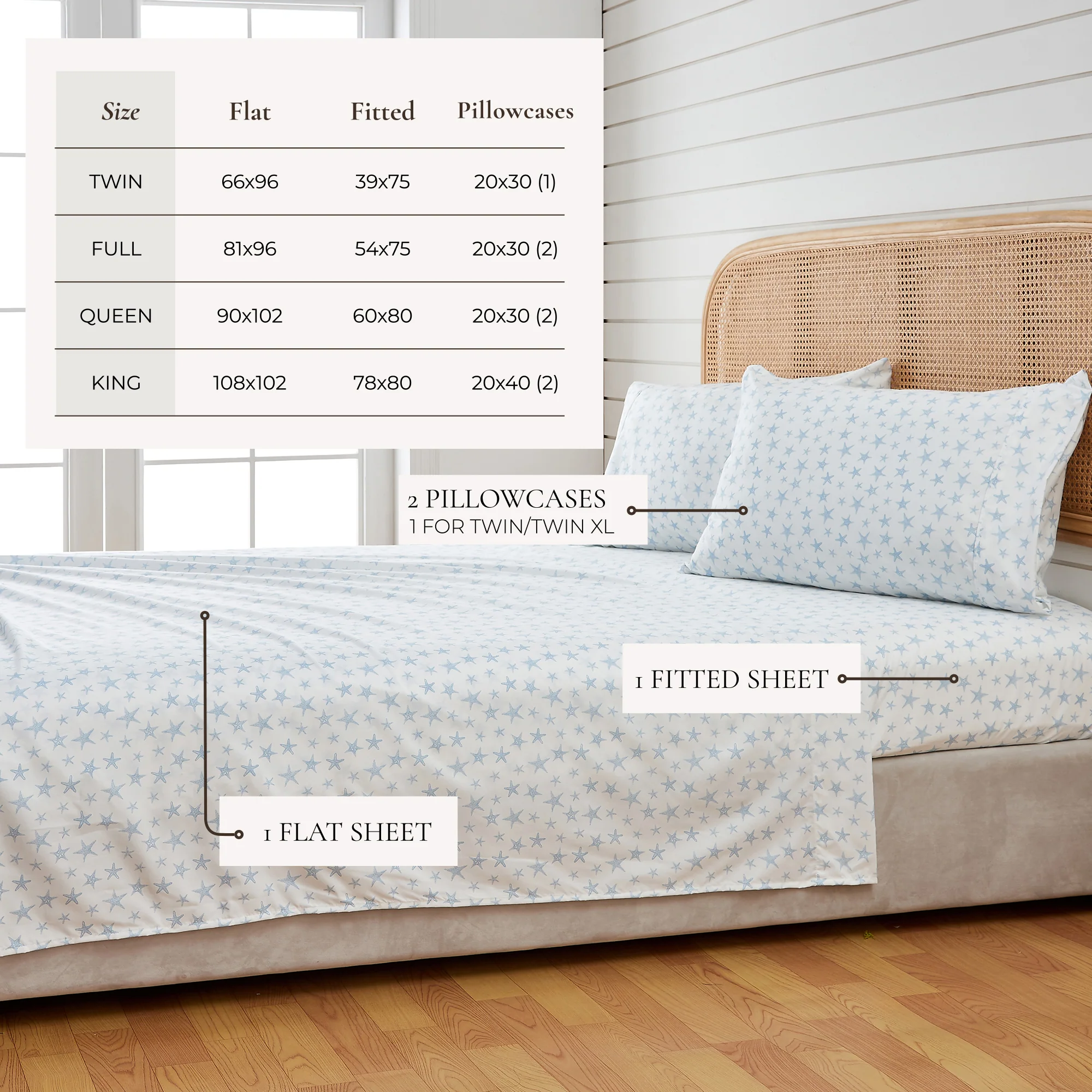 Coastal Printed Microfiber Sheet Set - Image 47