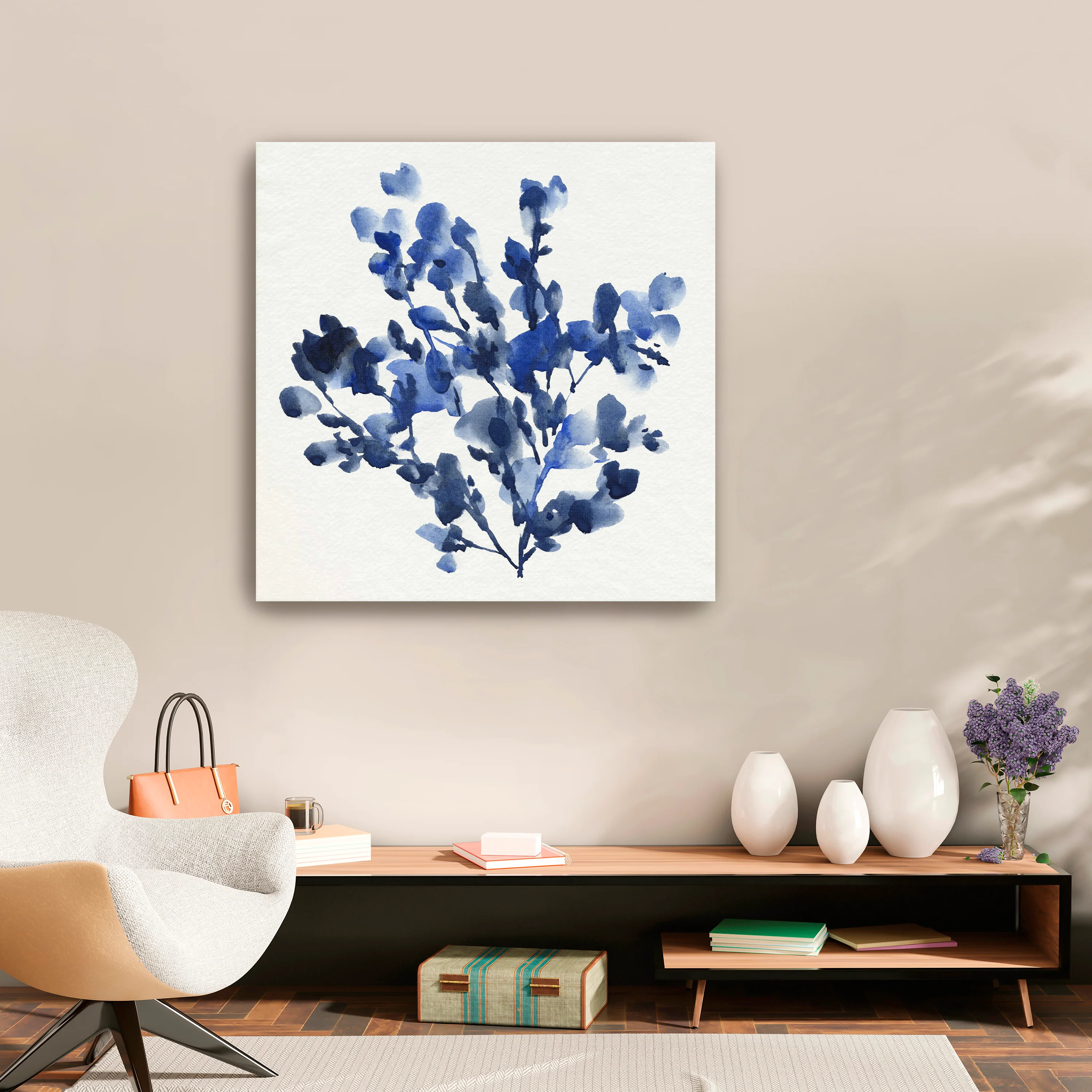 Cobalt Blossom I Canvas Giclee - Image 11