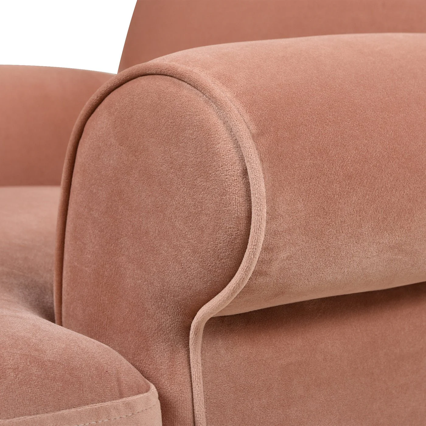 Cobaltex Upholstered Arm Chair with Metal Casters and Rolled Arms - Image 30