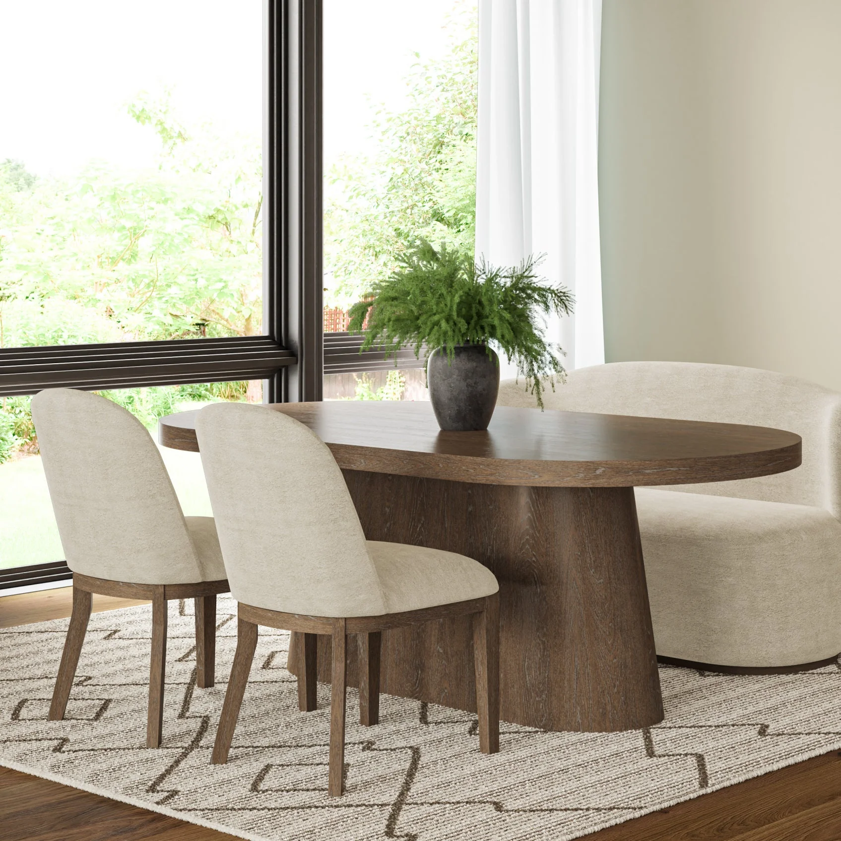 Cocoa Oval Dining Table - Image 2