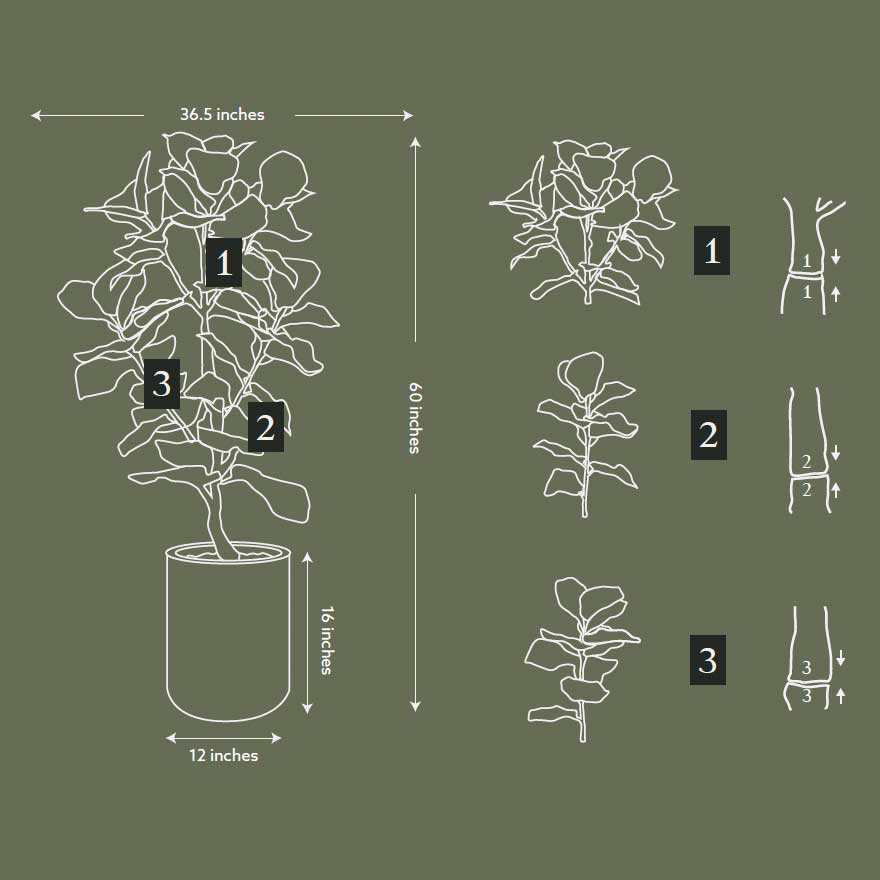 Faux Fiddle Leaf Fig Tree, 5 ft - Image 9