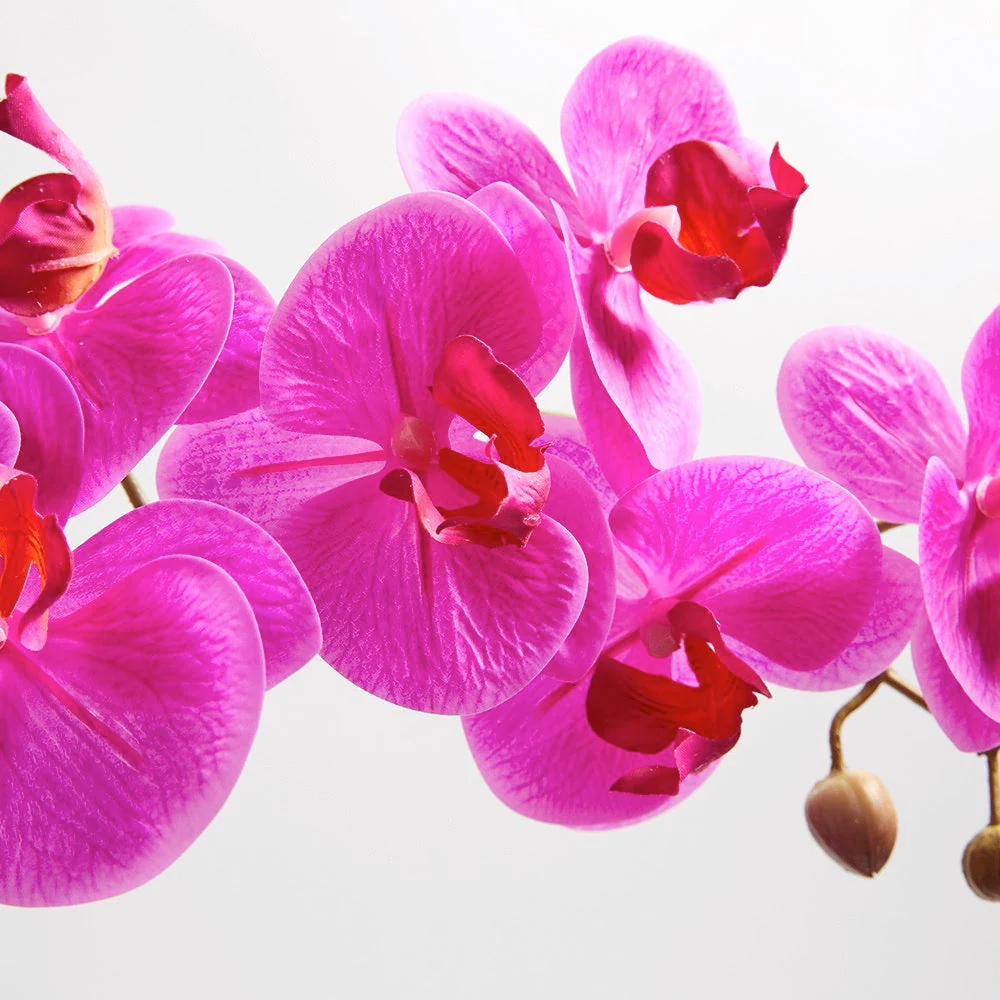 Faux Potted Orchid Plant Arrangement in Pink, 25 in - Image 4