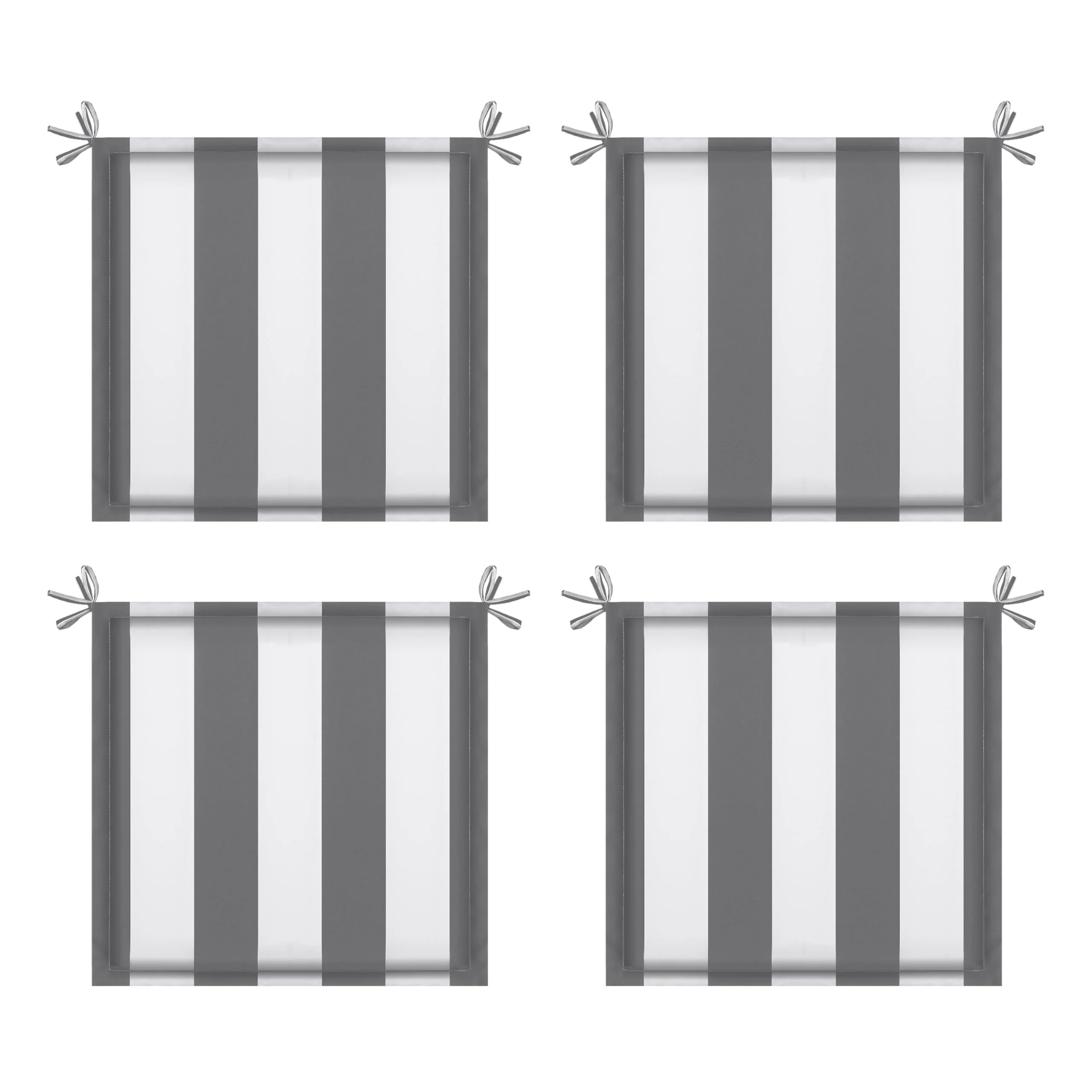 Conjure 4-Piece 15x15" Outdoor Fabric Seat Cushion with Ties - Image 35