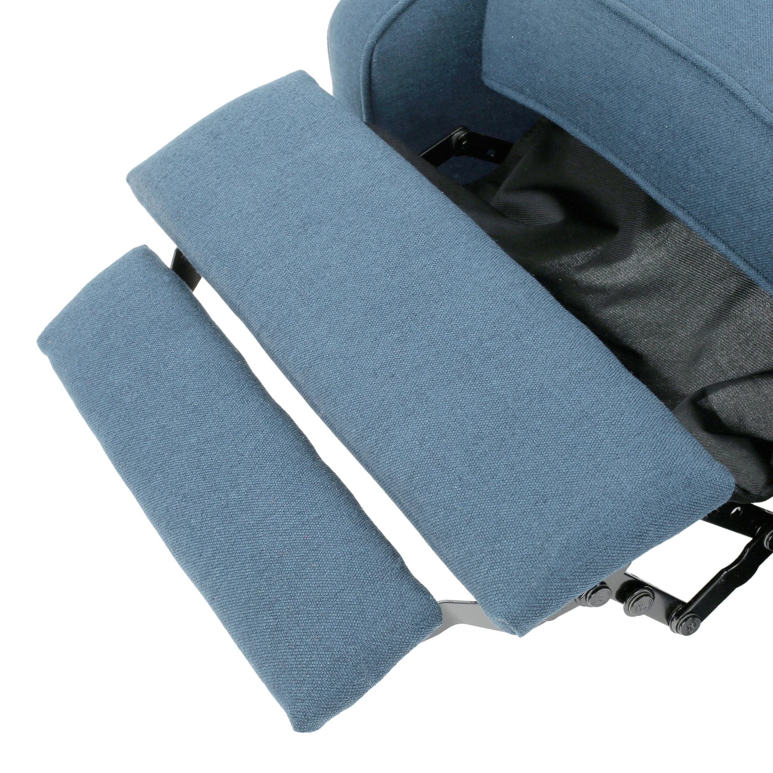 Contemporary Tufted Fabric Arm Chair Recliner with Wingback Design - Image 16