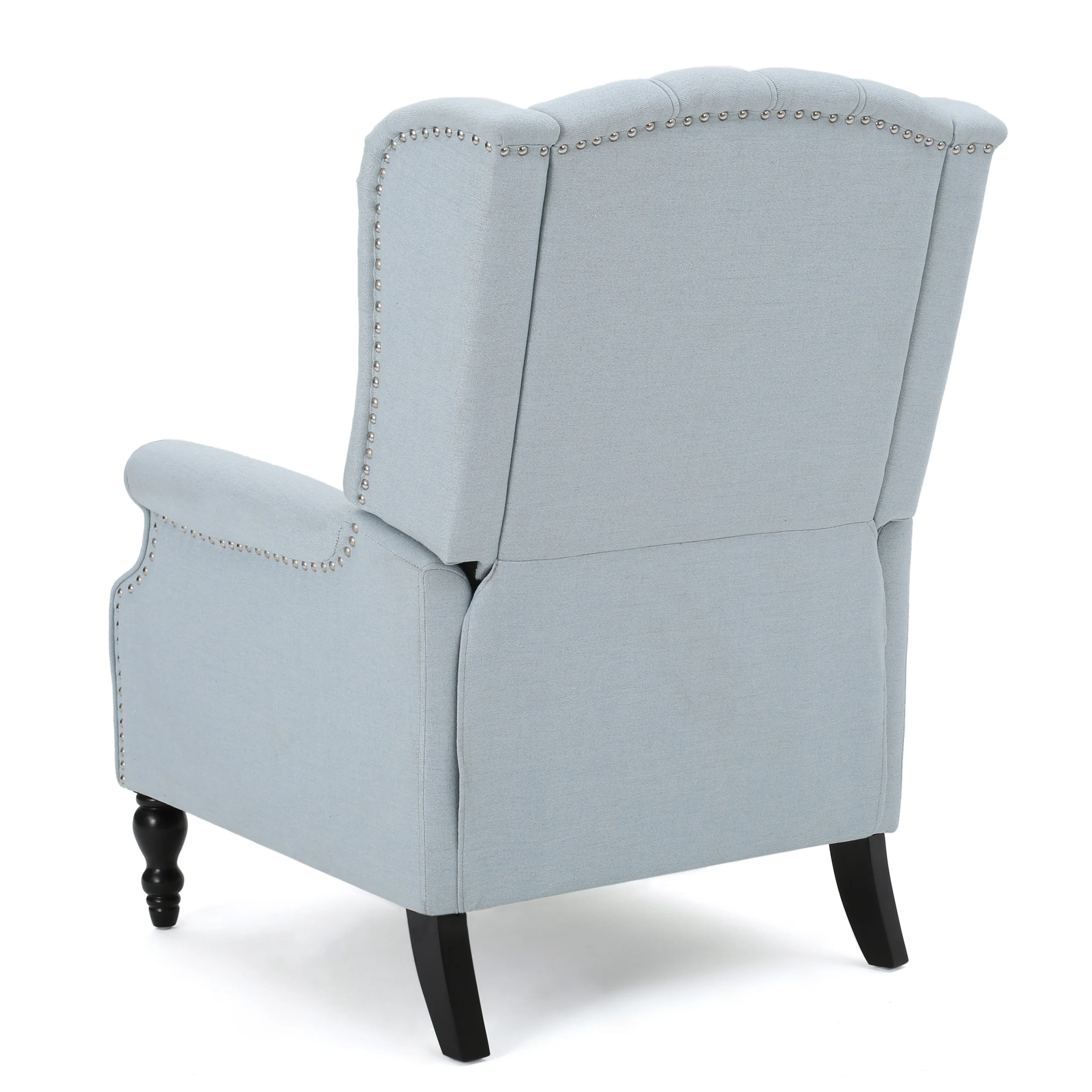 Contemporary Tufted Fabric Arm Chair Recliner with Wingback Design - Image 32