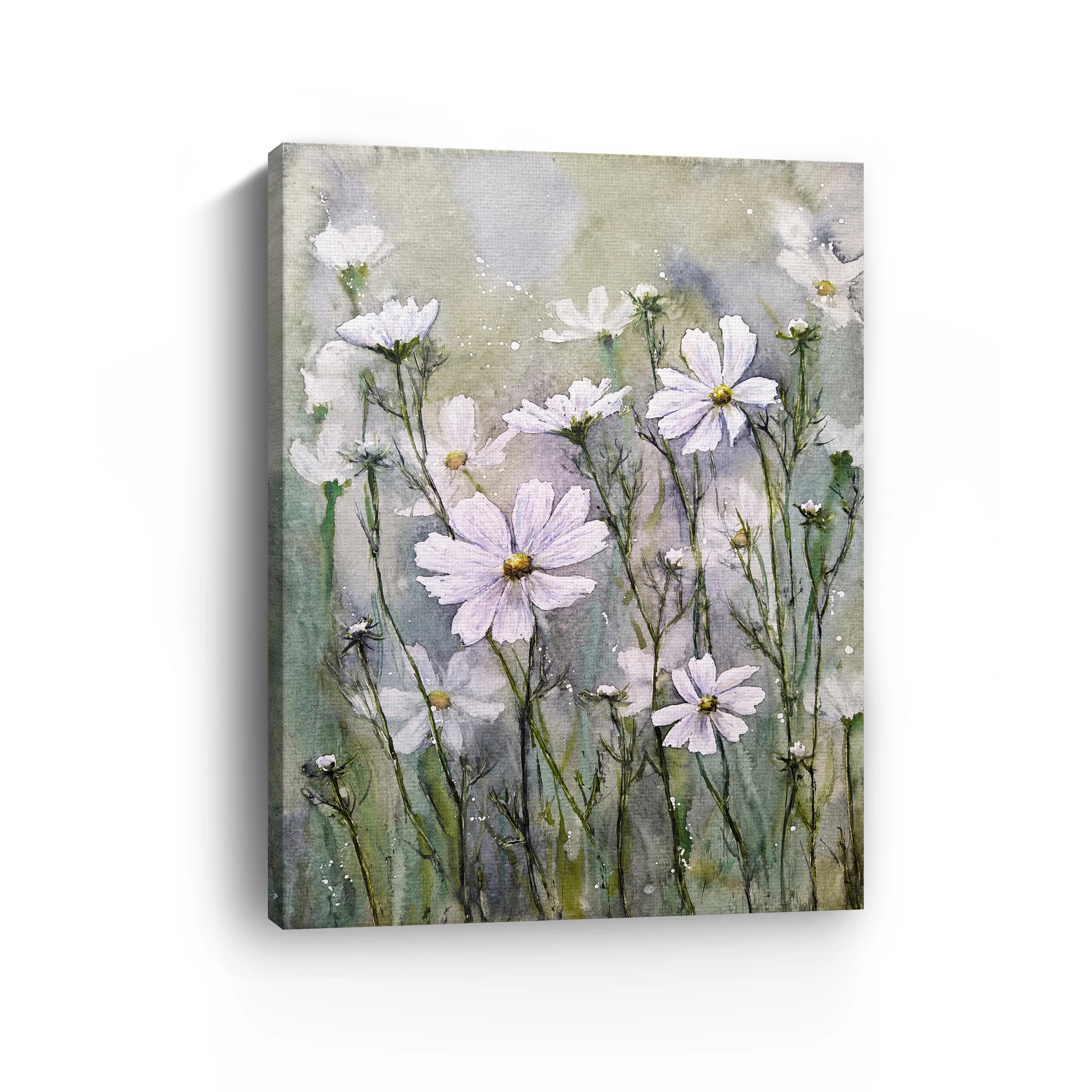 Cosmos Flowers IX Canvas Giclee - Image 3