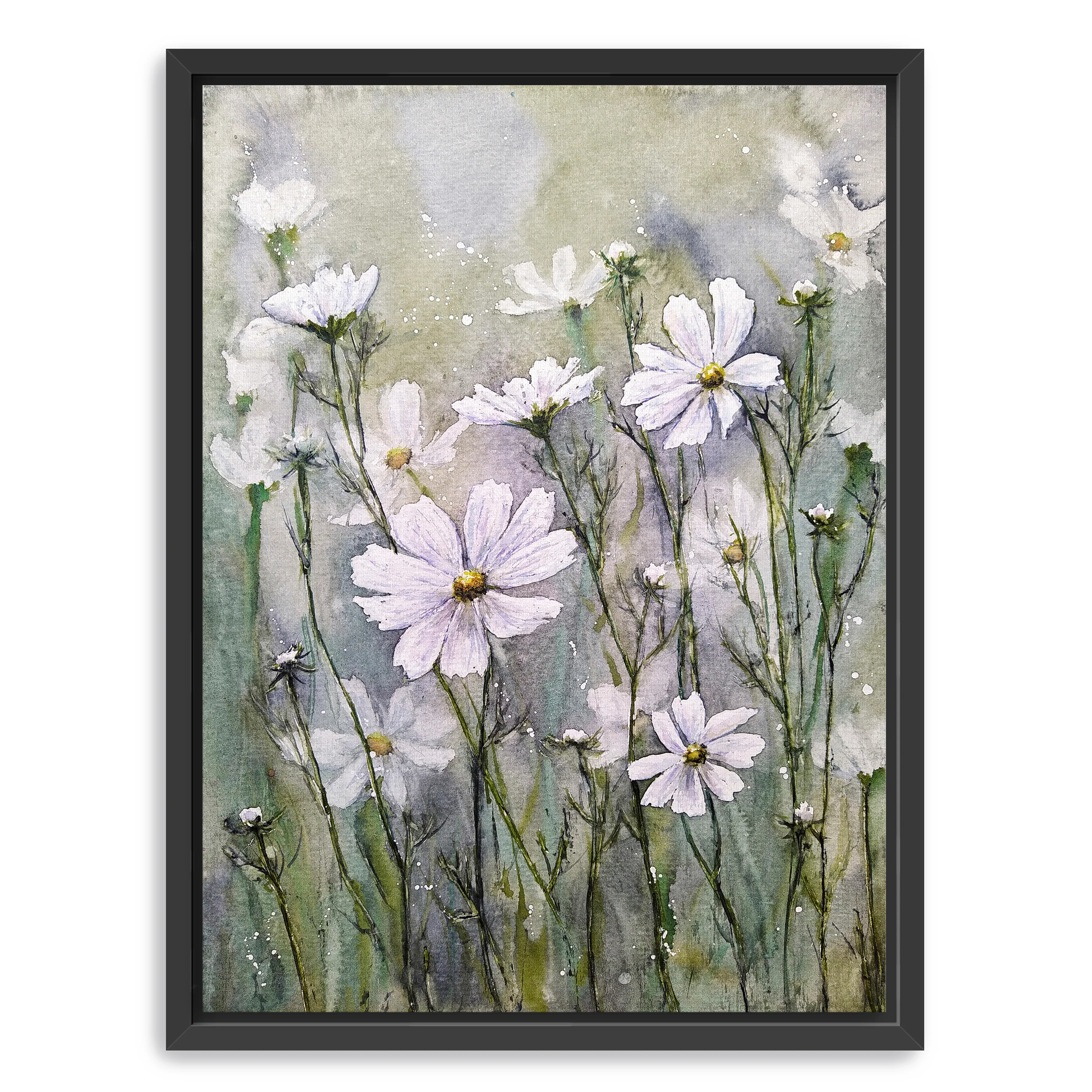 Cosmos Flowers IX Canvas Giclee - Image 4