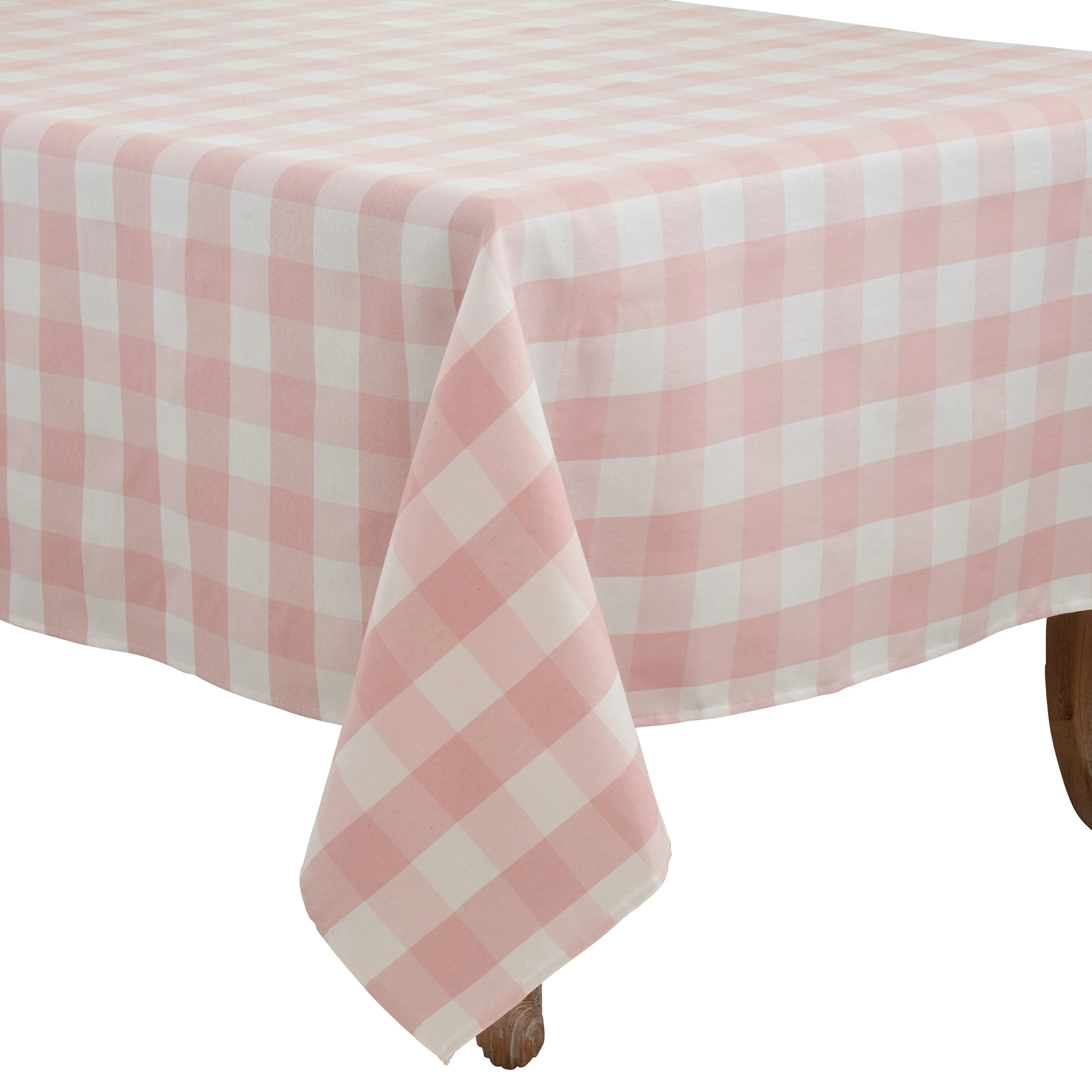 Cotton Blend Buffalo Plaid Tablecloth - Image 18