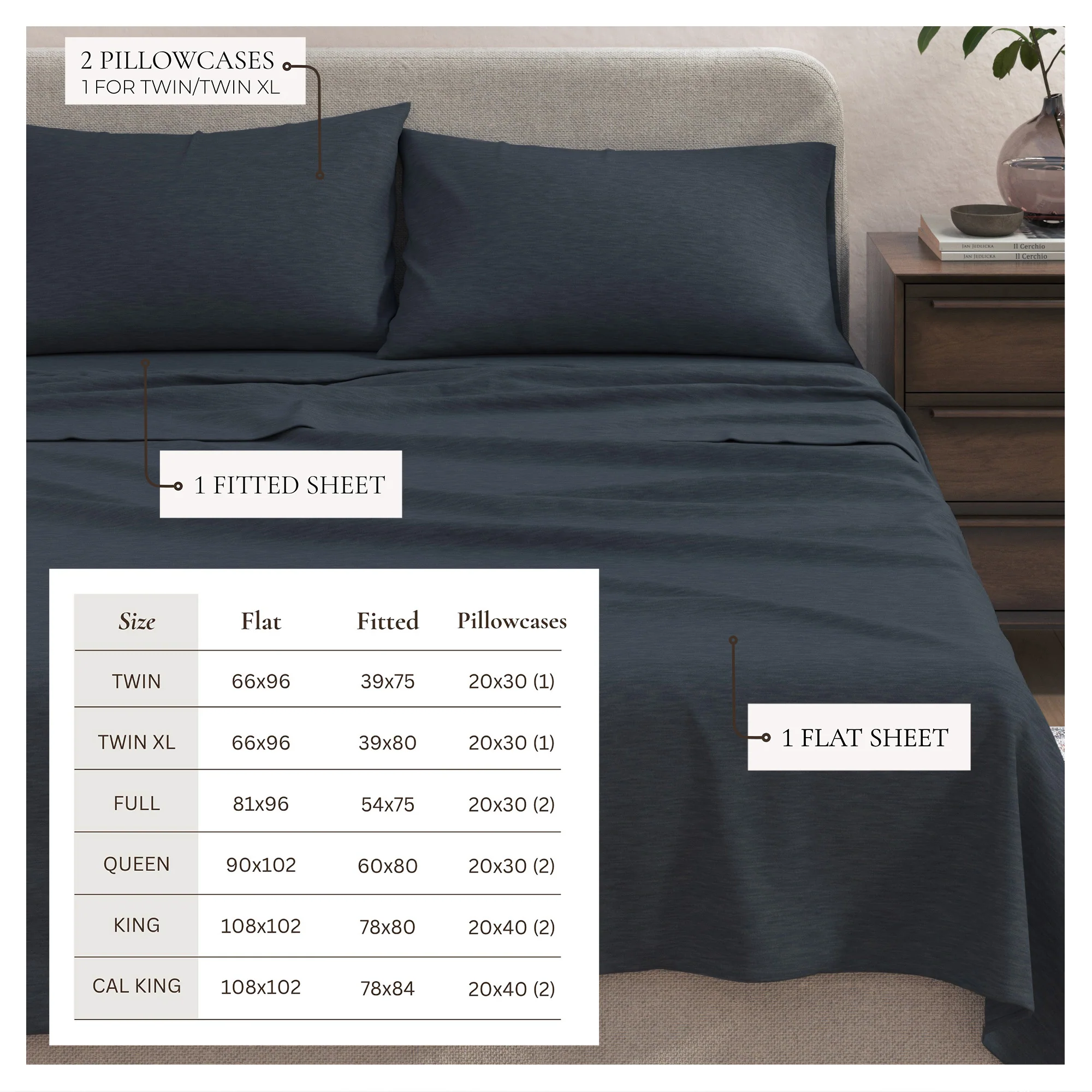 Cotton Heathered Melange Jersey Knit Sheet Set - Image 75
