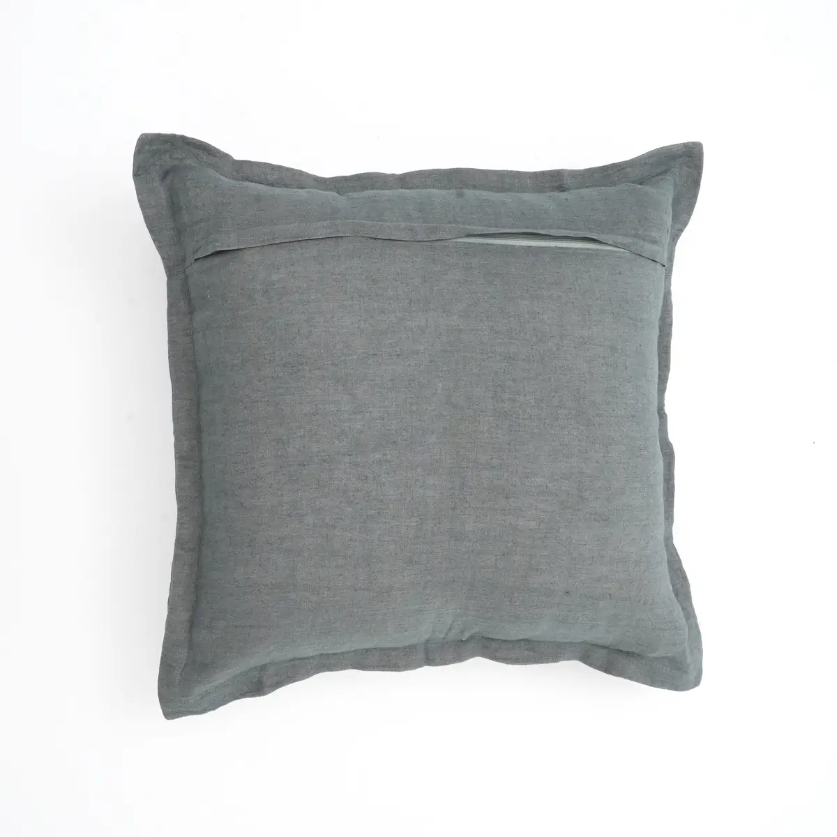 Cotton Solid Pillow with Flanges - Image 9