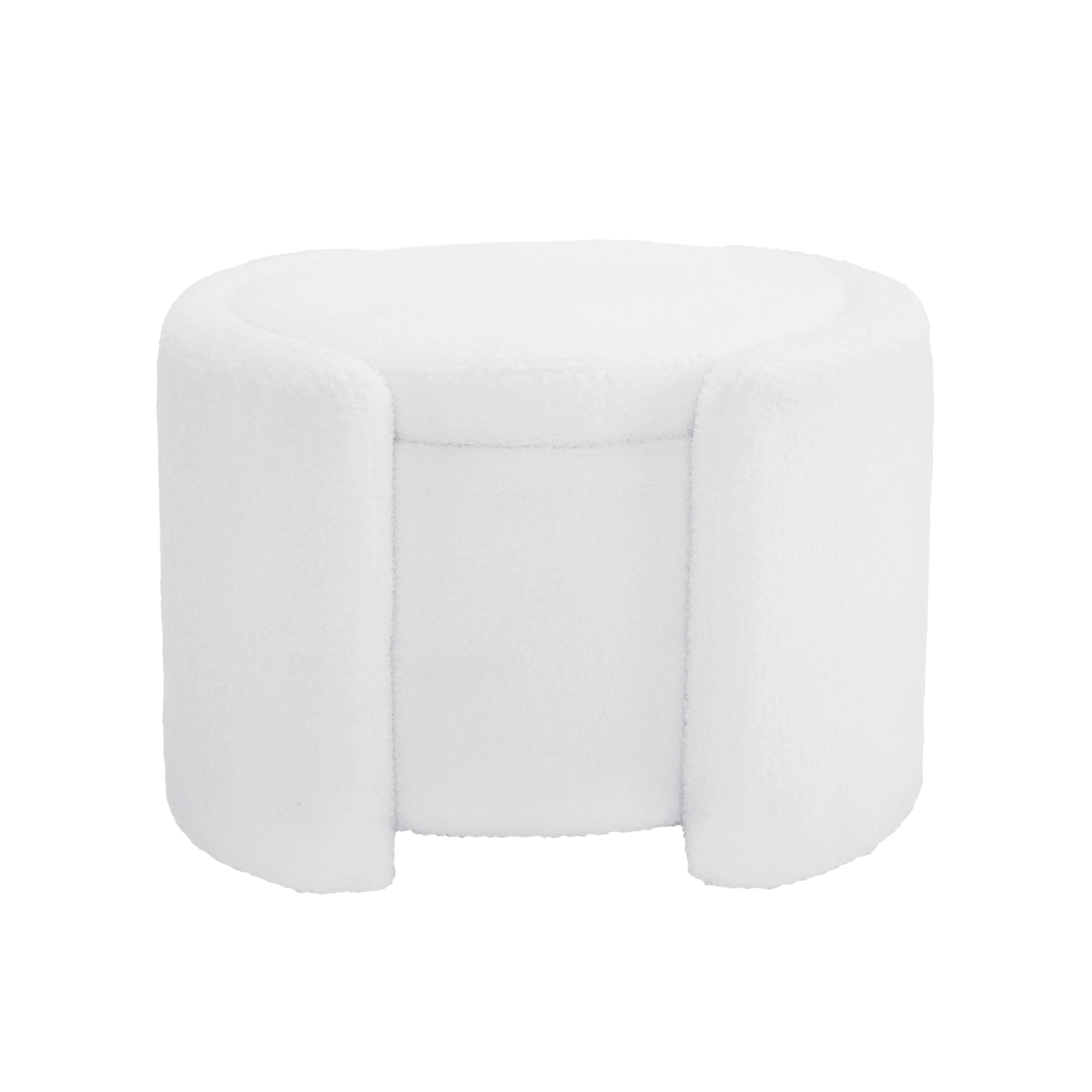 Cozy Boucle Storage Ottoman - Image 10