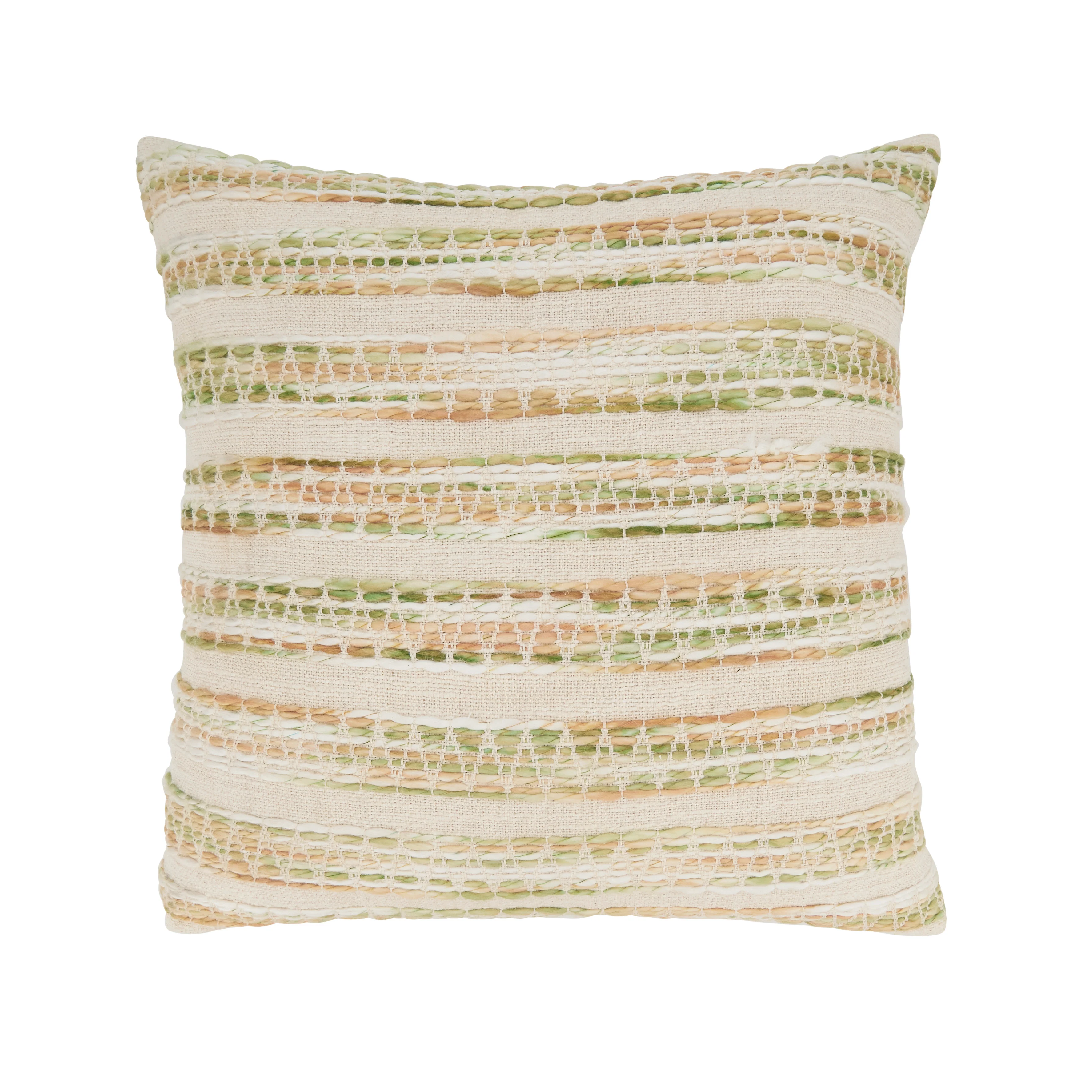 Cozy Chic Striped Woven Throw Pillow - Image 4