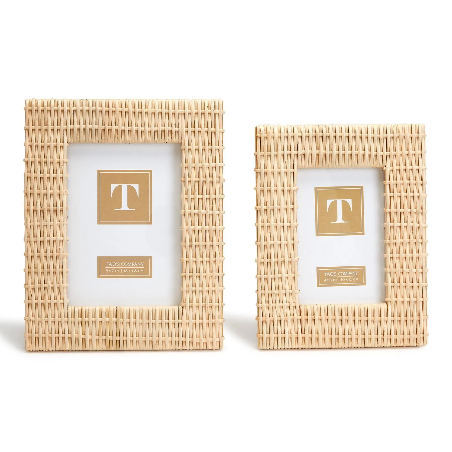 Criss Cross Weave Photo Frame, Set of 2 - Image 2