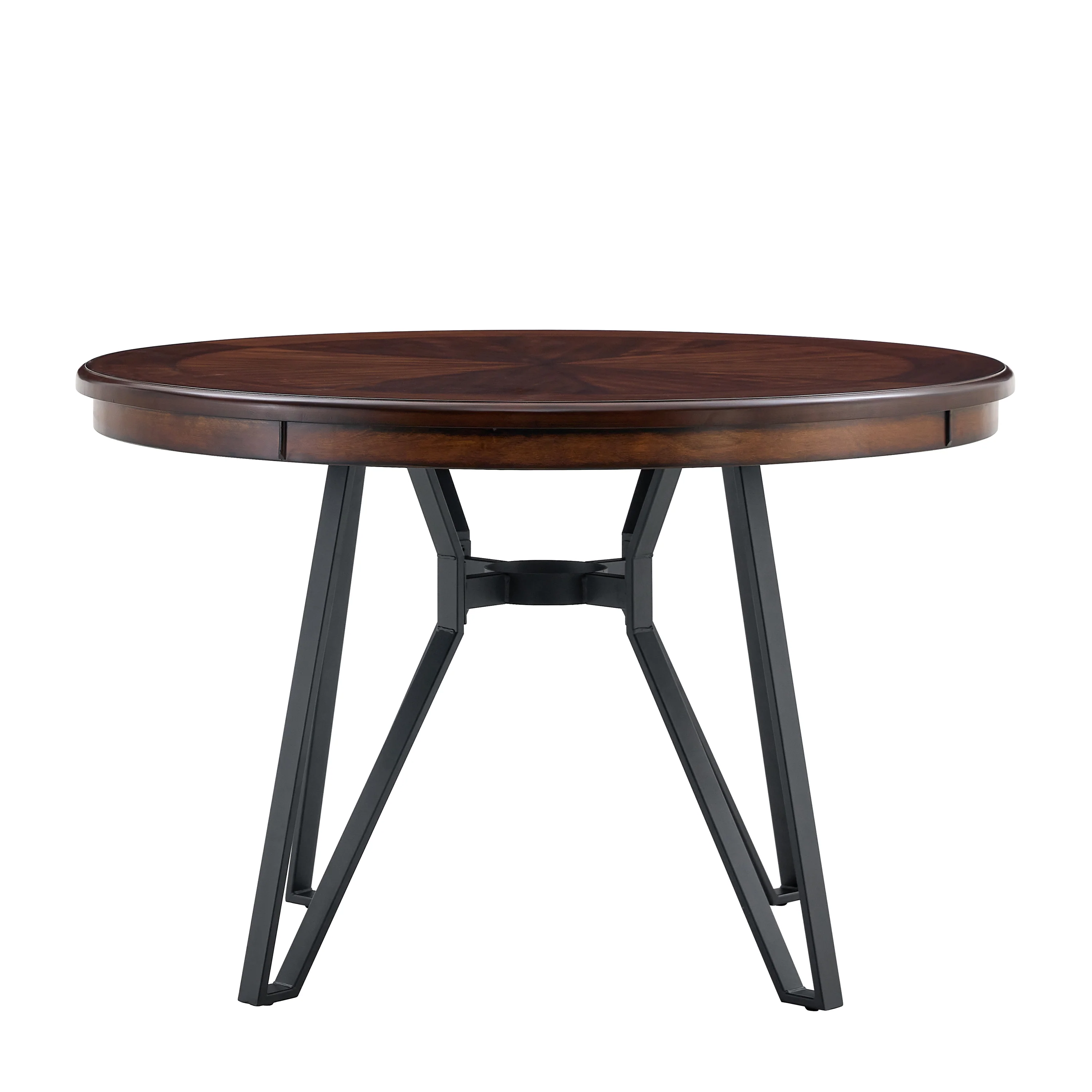 Crosswell Round Dining Table with Metal Legs - Image 10