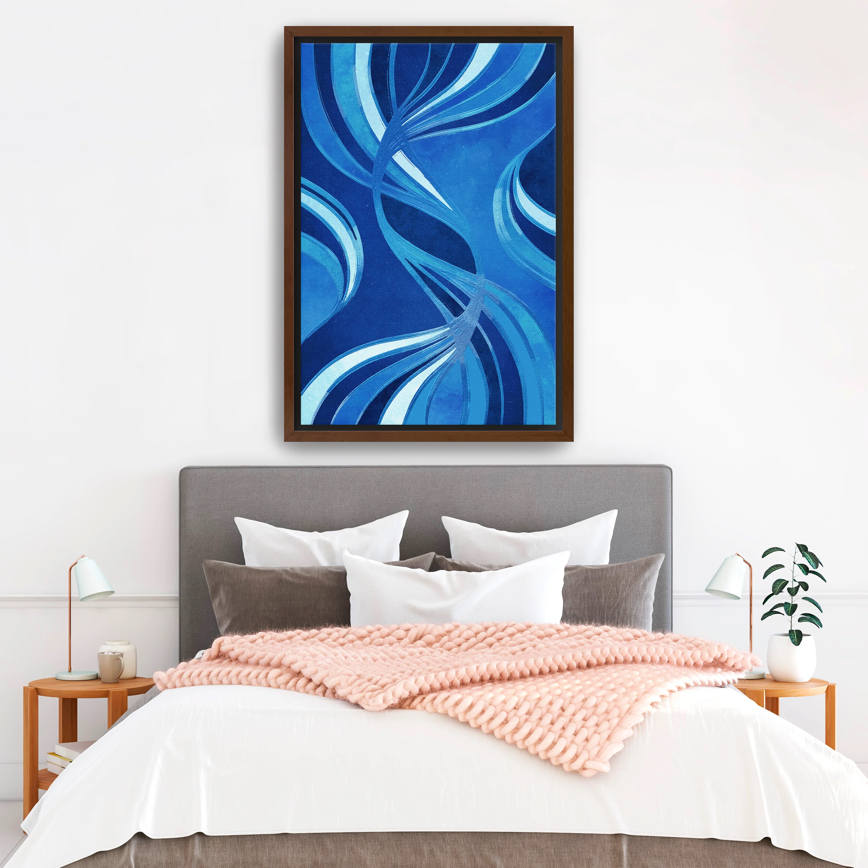 Currents of Indigo Canvas Giclee - Image 5