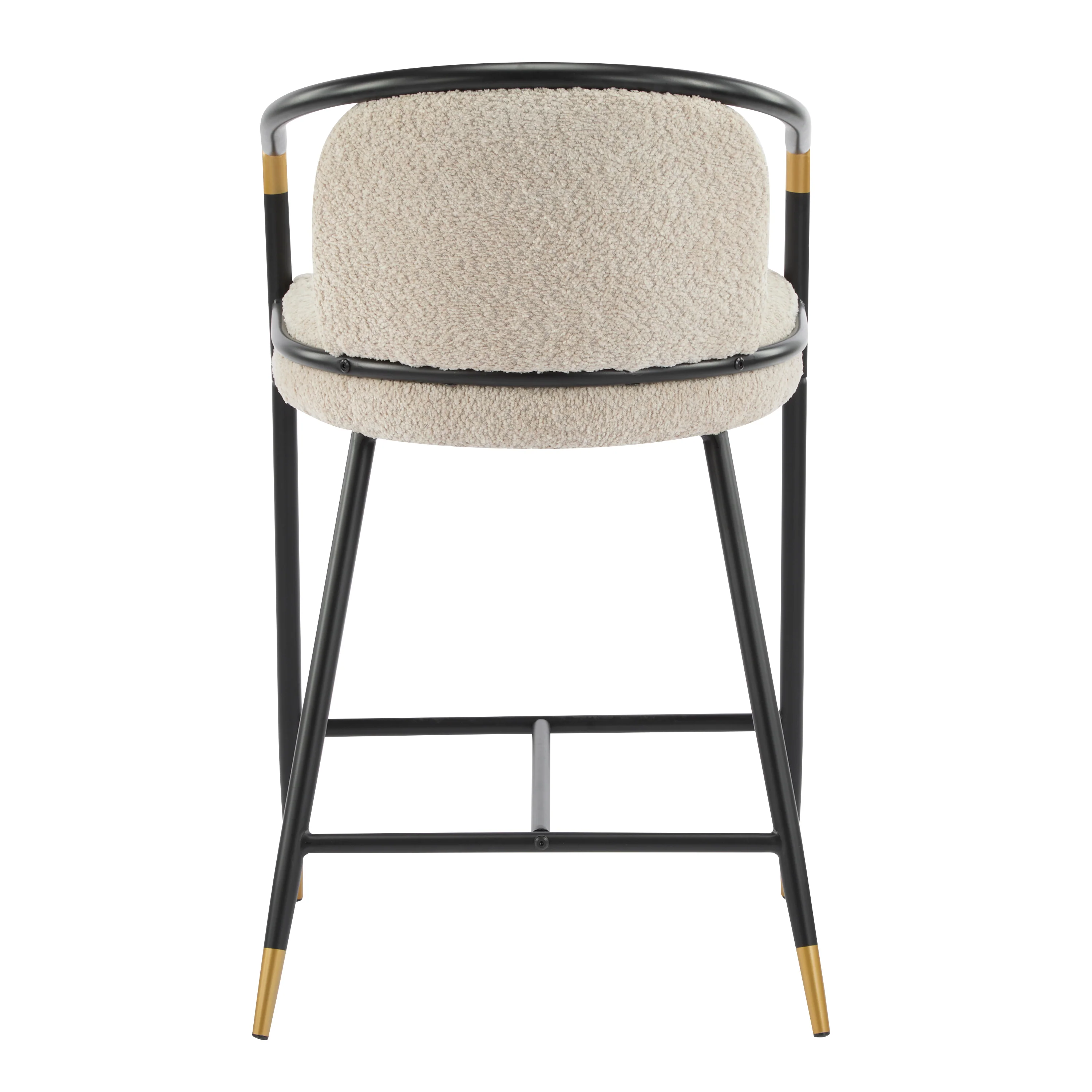 Hawthorn Upholstered Counter Stool with Metal Frame, Set of 2 - Image 3