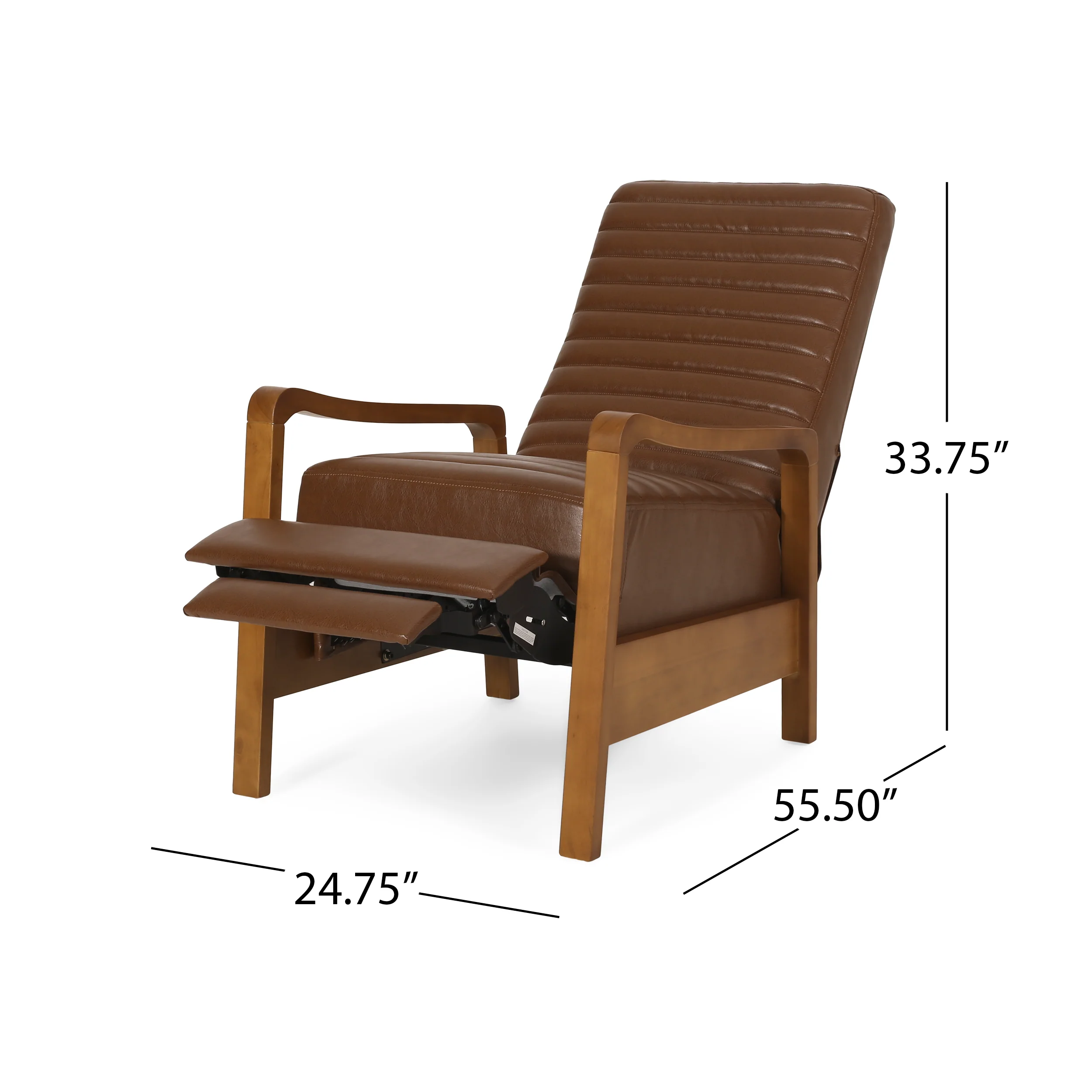Mid-Century Modern Manual Club Recliner - Image 29