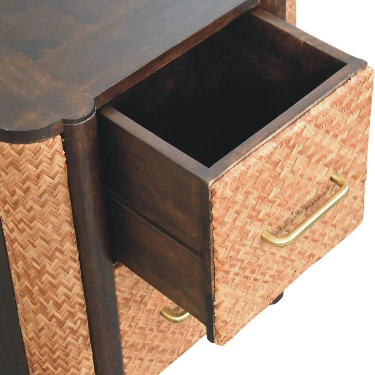 Solid Wood Havana Canefront Nightstand - Image 11