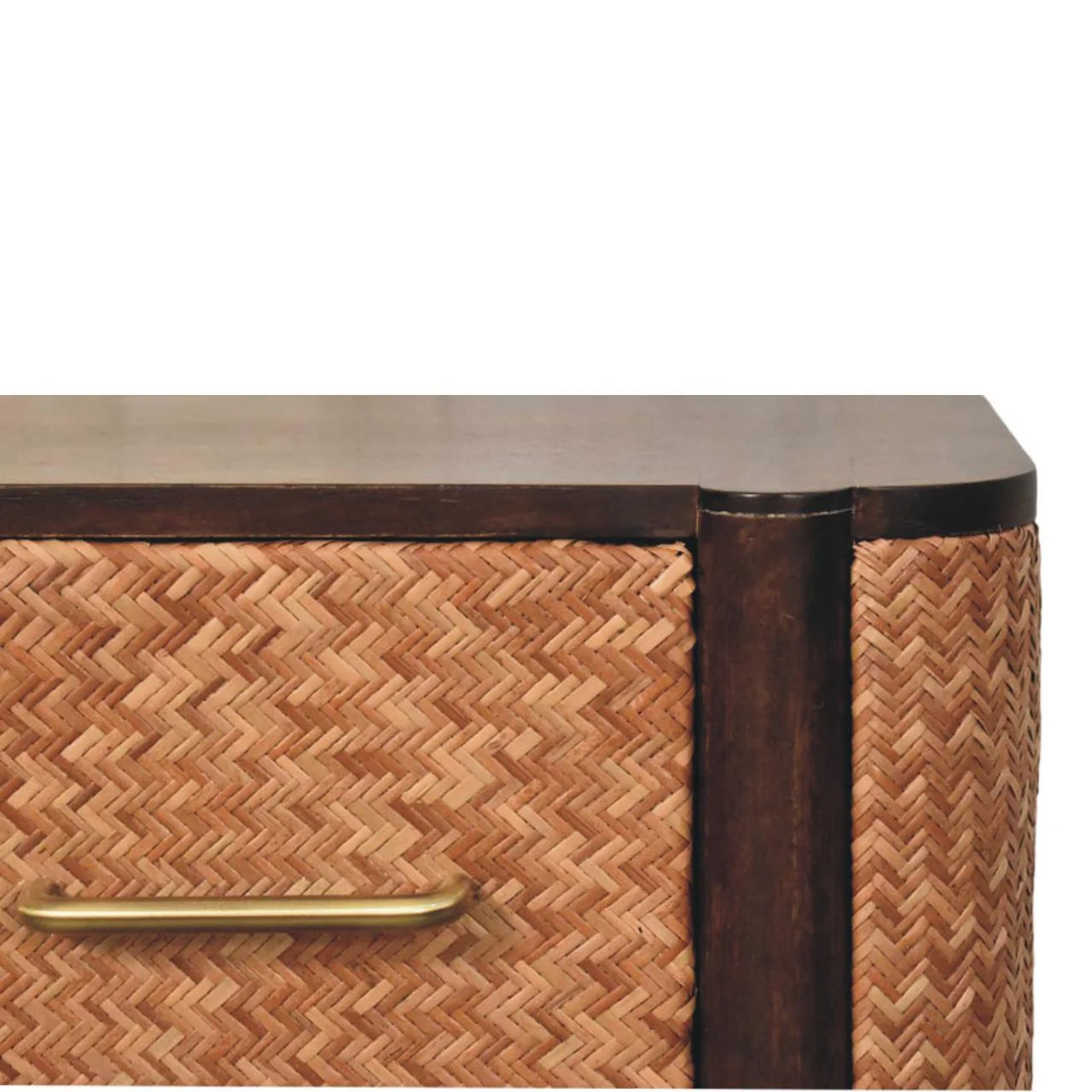 Solid Wood Havana Canefront Nightstand - Image 8