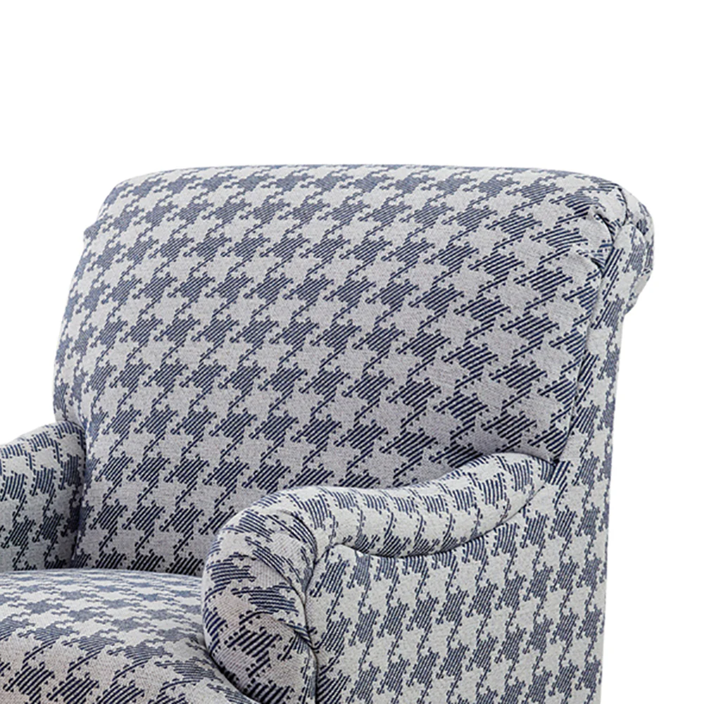 Danforth Houndstooth Upholstered High Backrest Accent Chair - Image 12