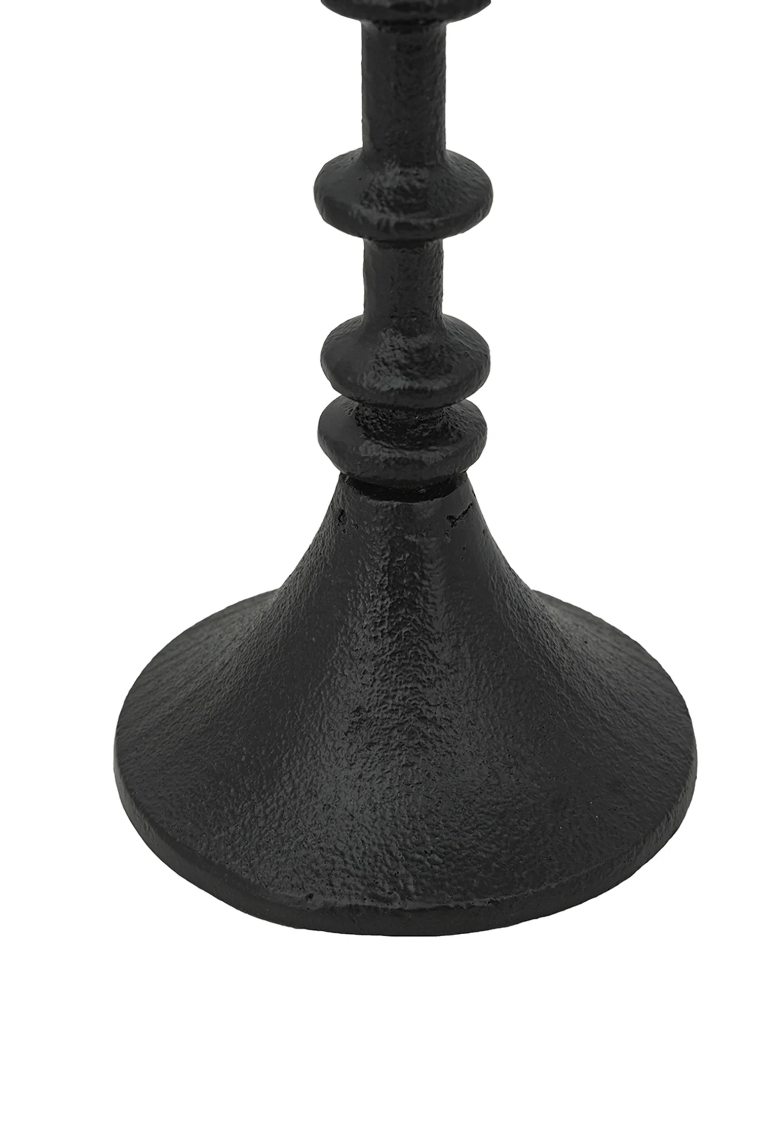 Decorative Black Iron Candle Holder with Spindle Design, Set of 2 - Image 8