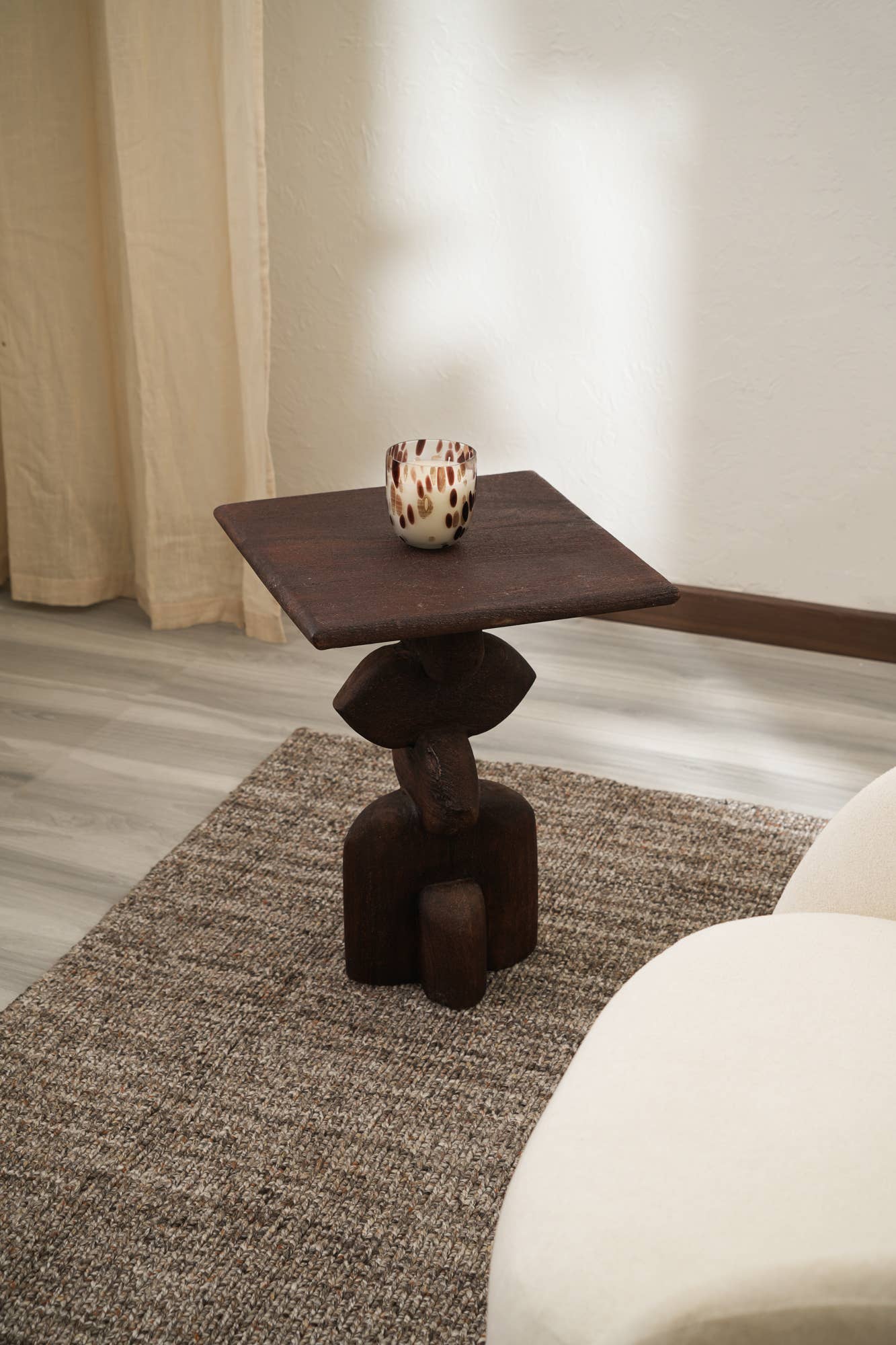 Decorative Wooden End Table For Living Room - Image 2