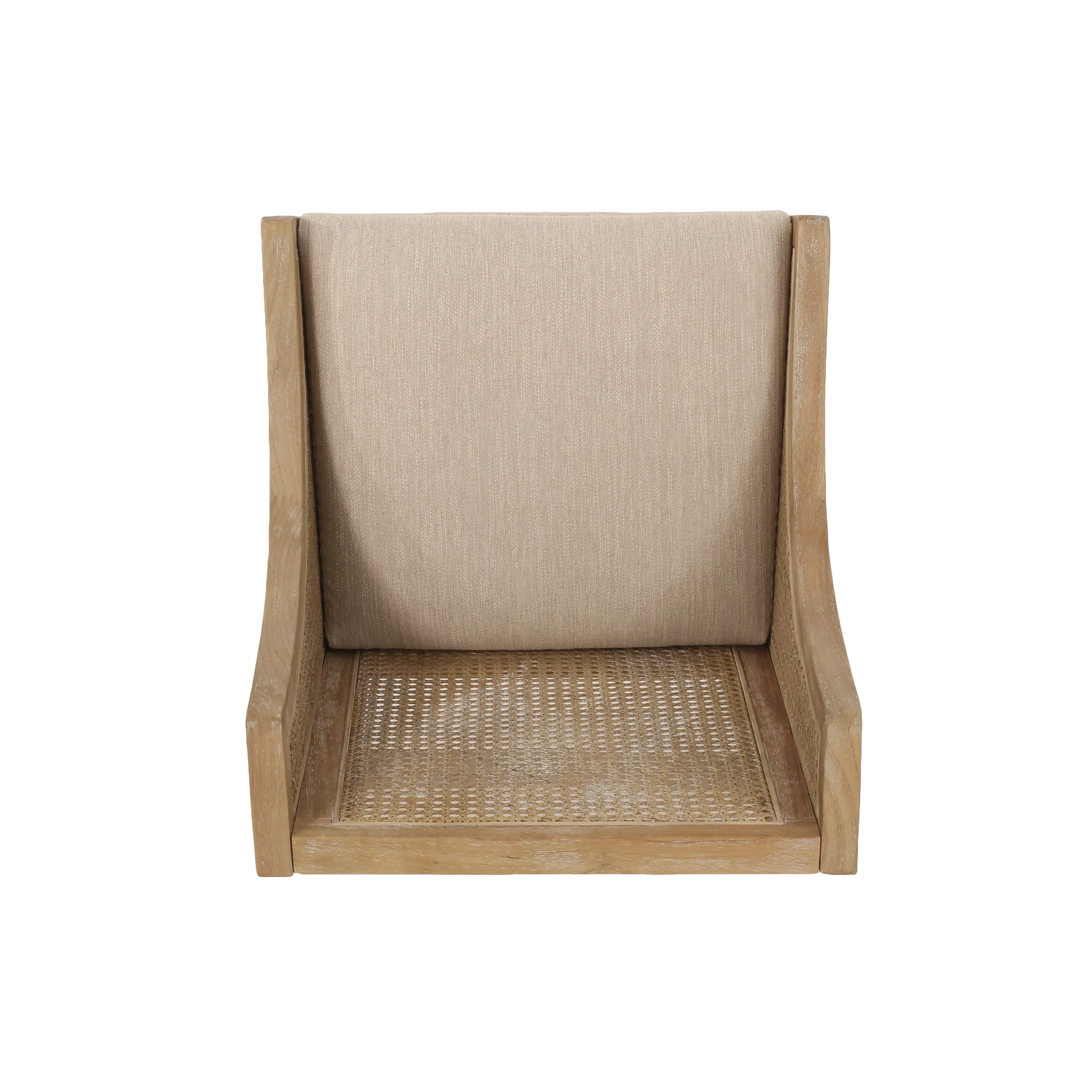 Deville French Country Upholstered Wood and Cane 25.5 inch Counter Stools, Set of 2 - Image 9